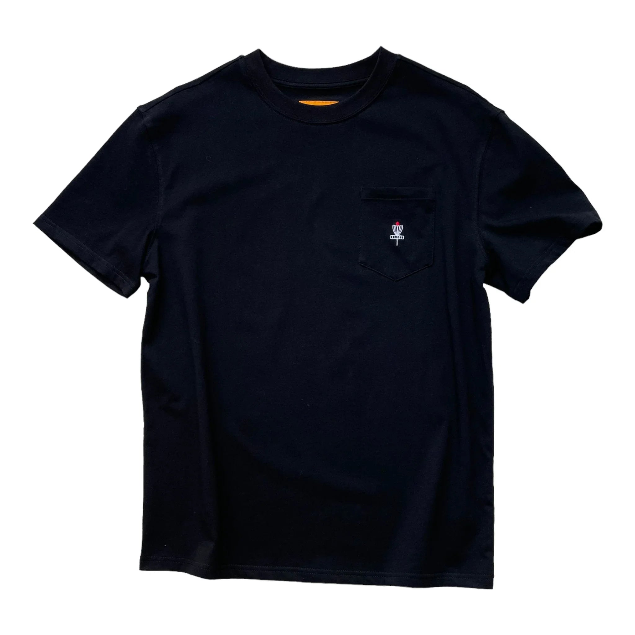 Perks and Re - creation Mini Pocket Basket Tee | Black Disc Golf