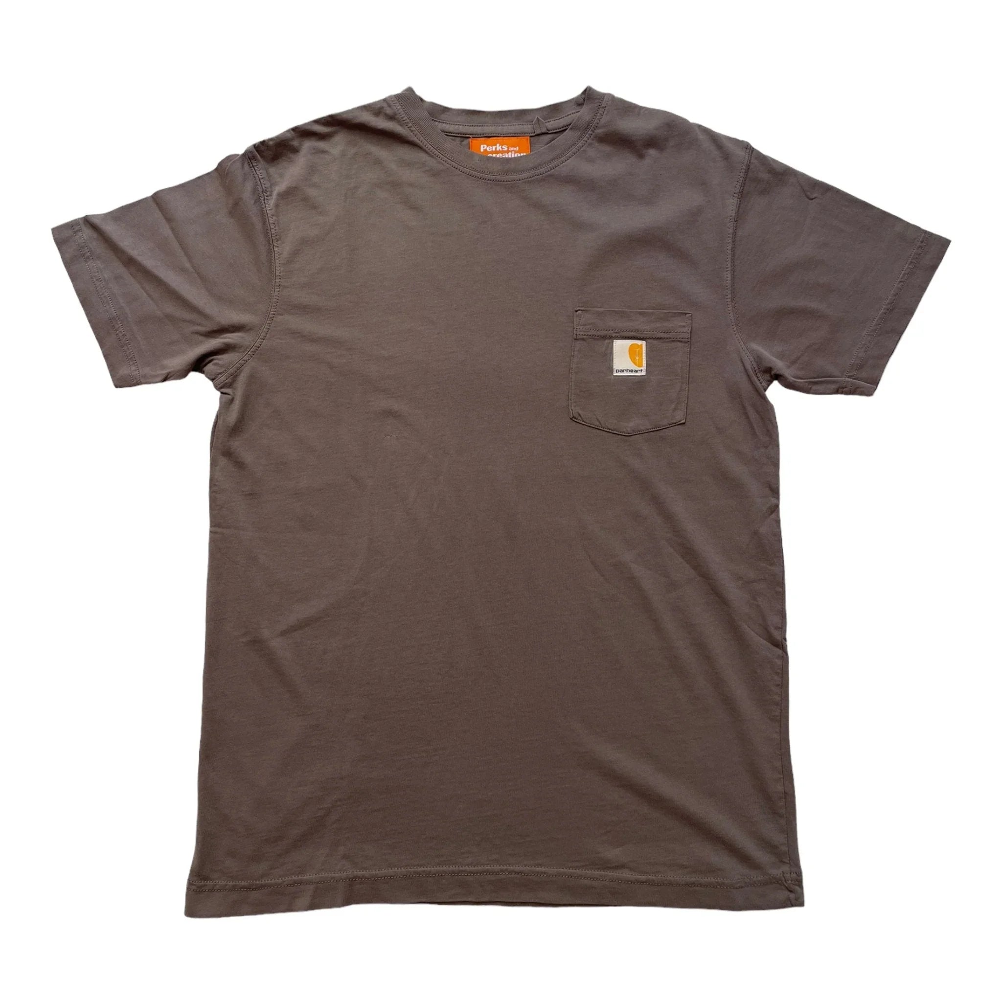 Perks and Re - creation Parheart Pocket Tee | Brown Disc Golf