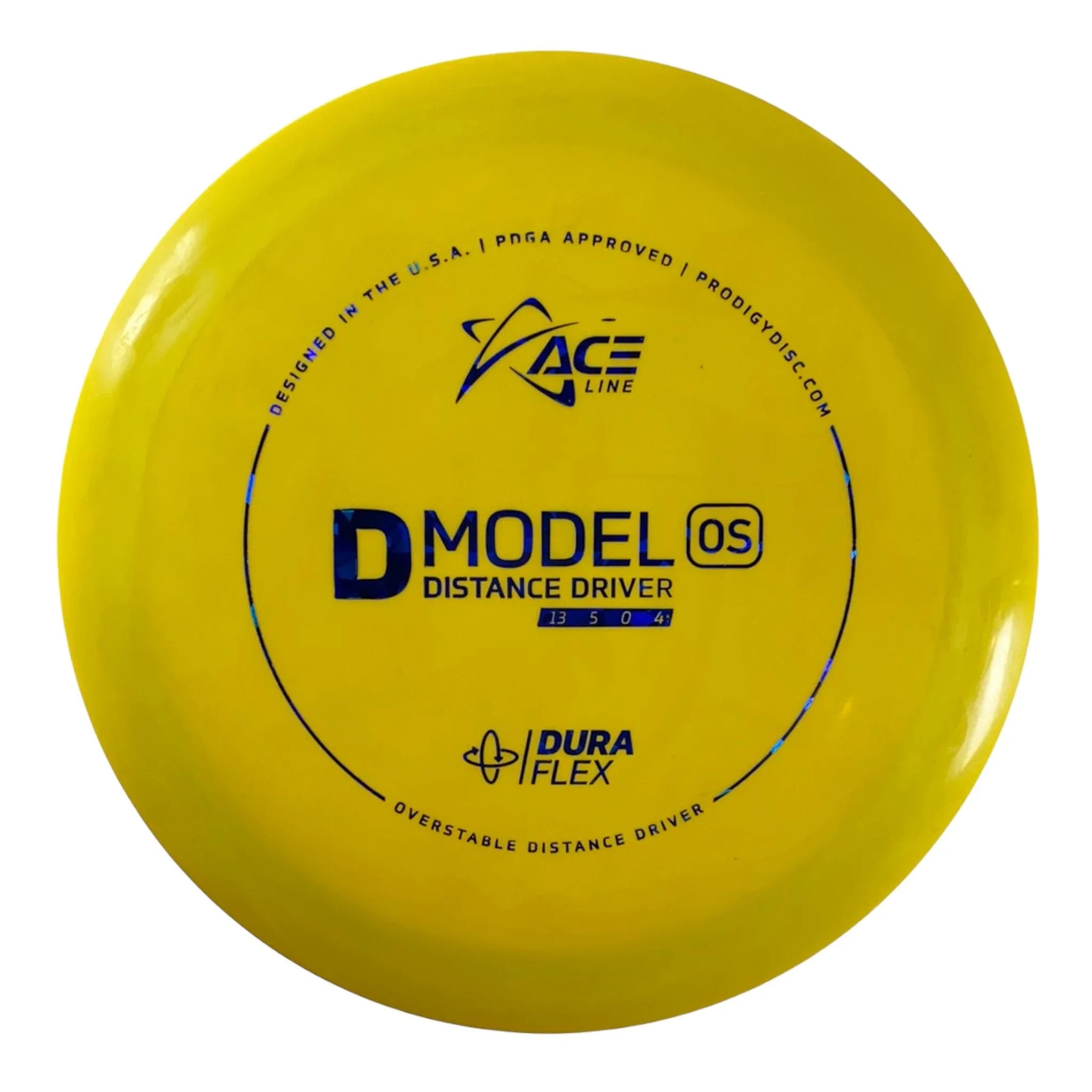 Prodigy Disc D Model OS | Dura Flex | Yellow/Blue 173g Disc Golf