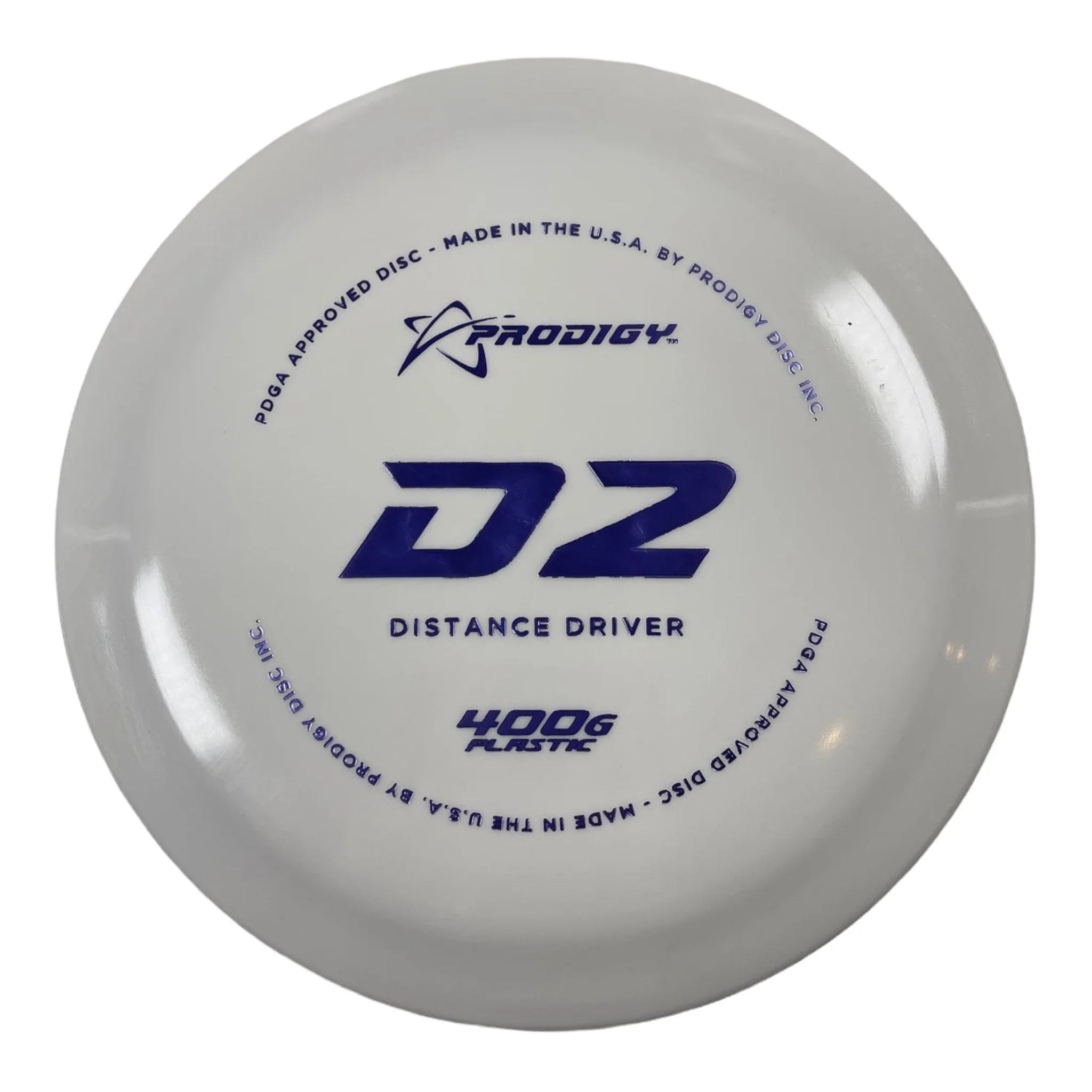 Prodigy Disc D2 | 400G | White/Lilac 174g Disc Golf
