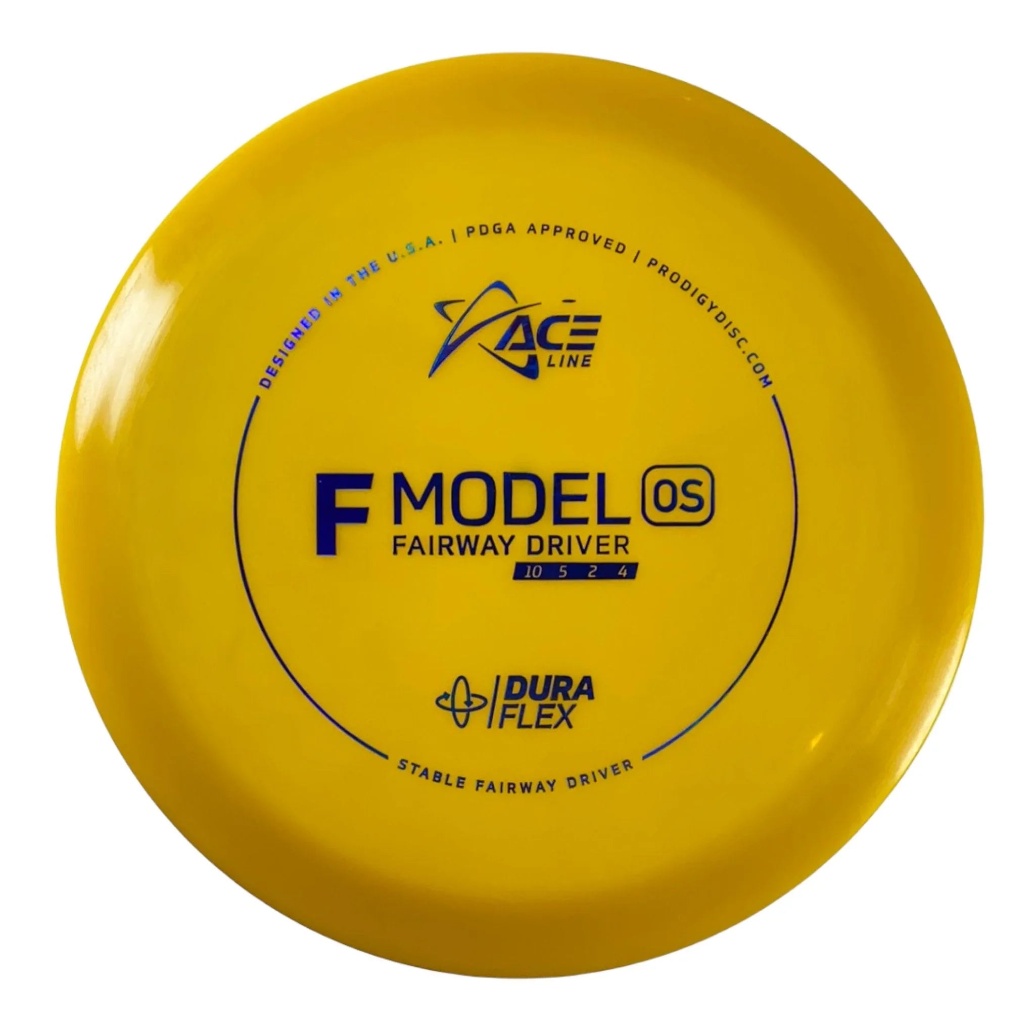 Prodigy Disc F Model OS | Dura Flex | Yellow/Blue 173 - 174g Disc Golf