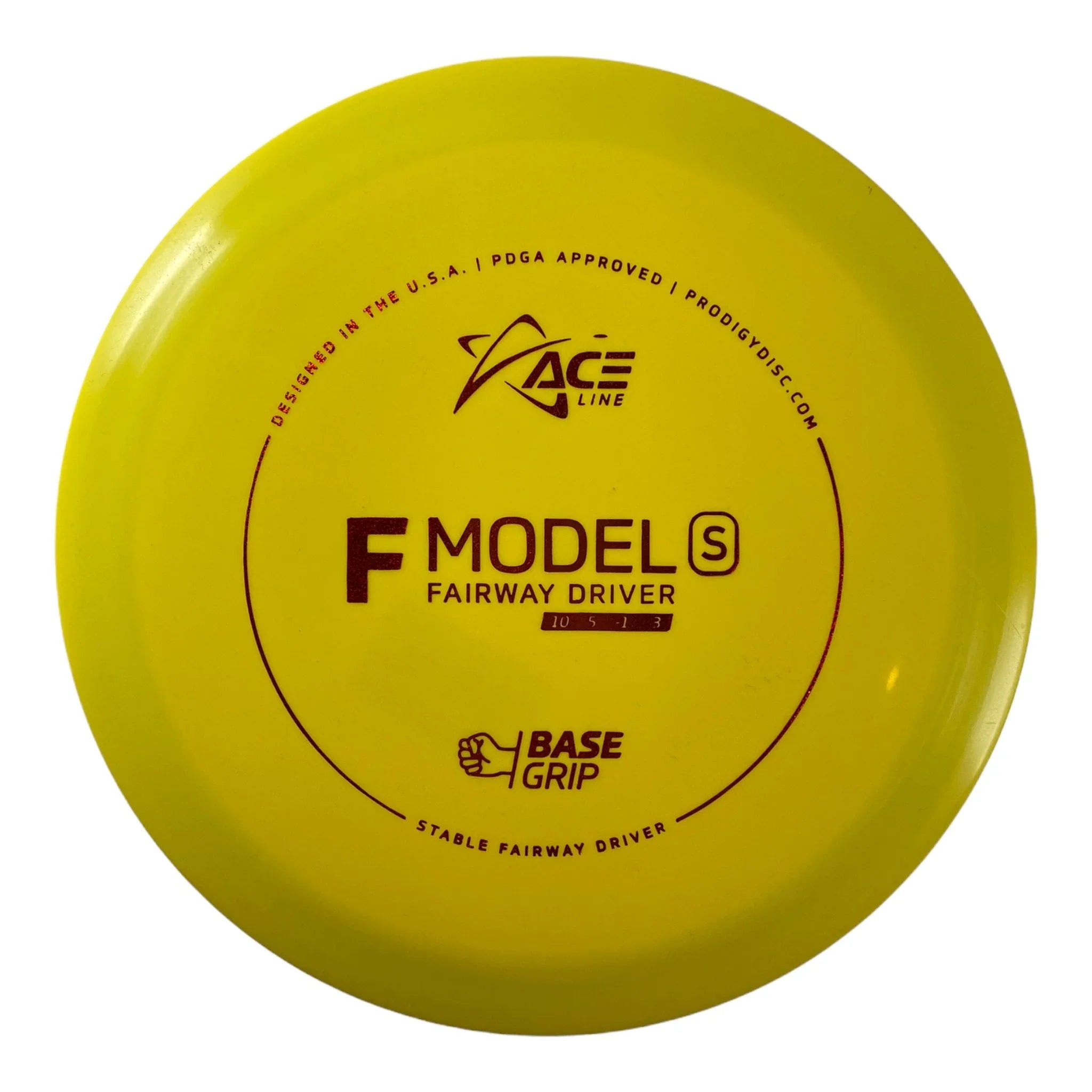Prodigy Disc F Model S | Base Grip | Yellow/Red 165 - 175g Disc Golf