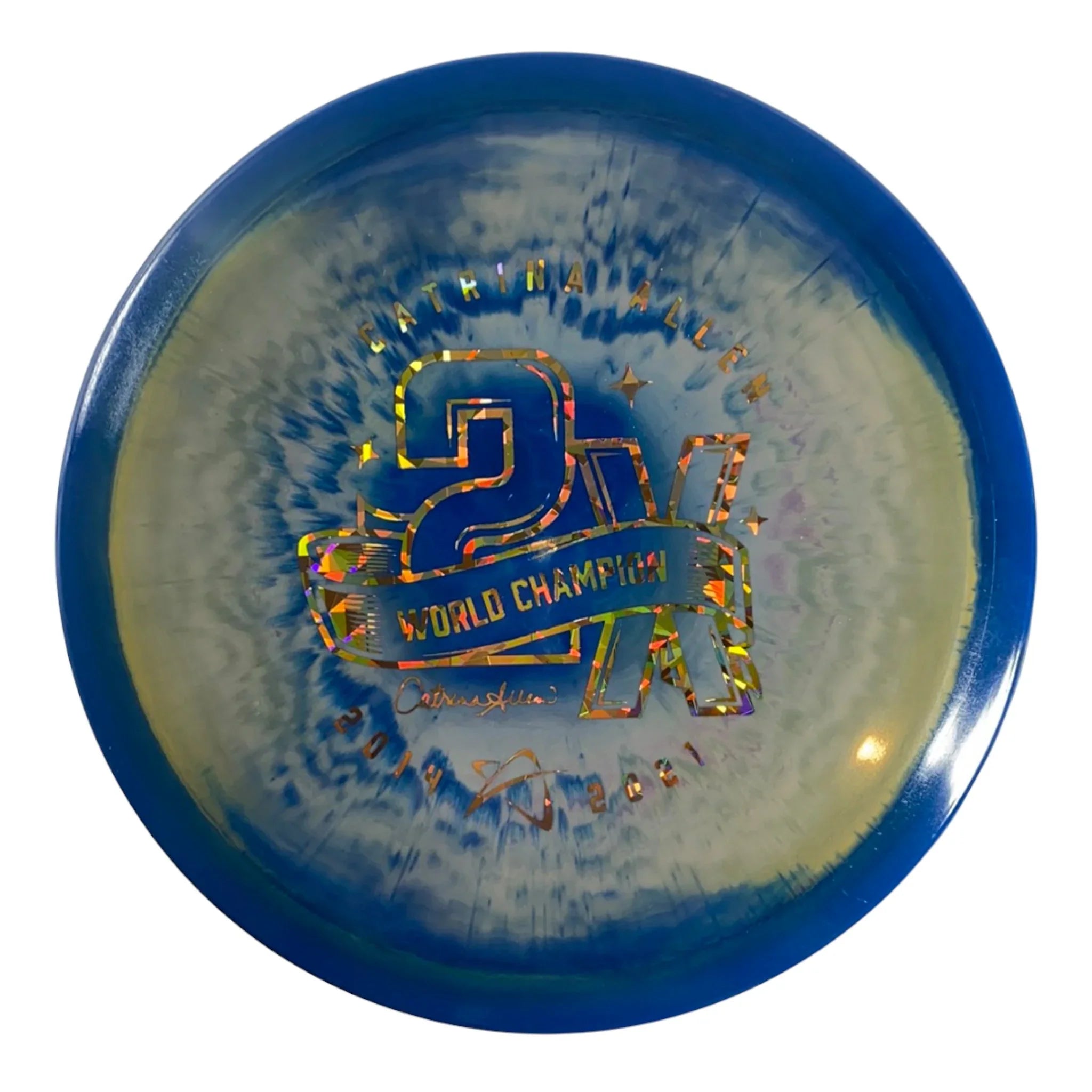 Prodigy Disc F7 | 400G | Blue/Gold 176g (Catrina Allen) Disc Golf