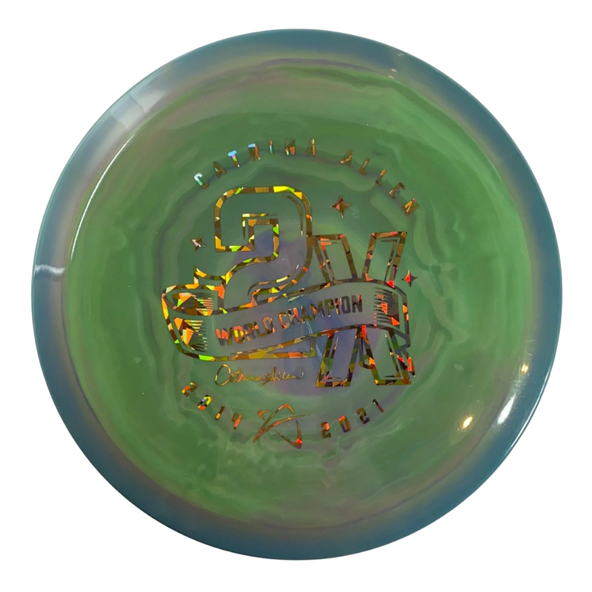 Prodigy Disc F7 | 400G | Green/Blue/Gold 176g (Catrina Allen) Disc Golf