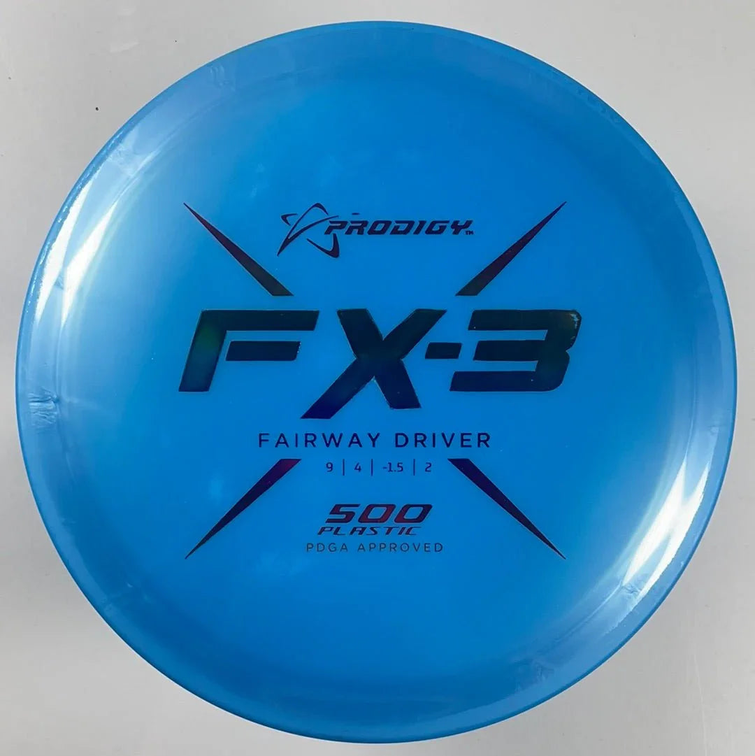 Prodigy Disc FX - 3 | 500 | Blue/Rainbow 172g Disc Golf