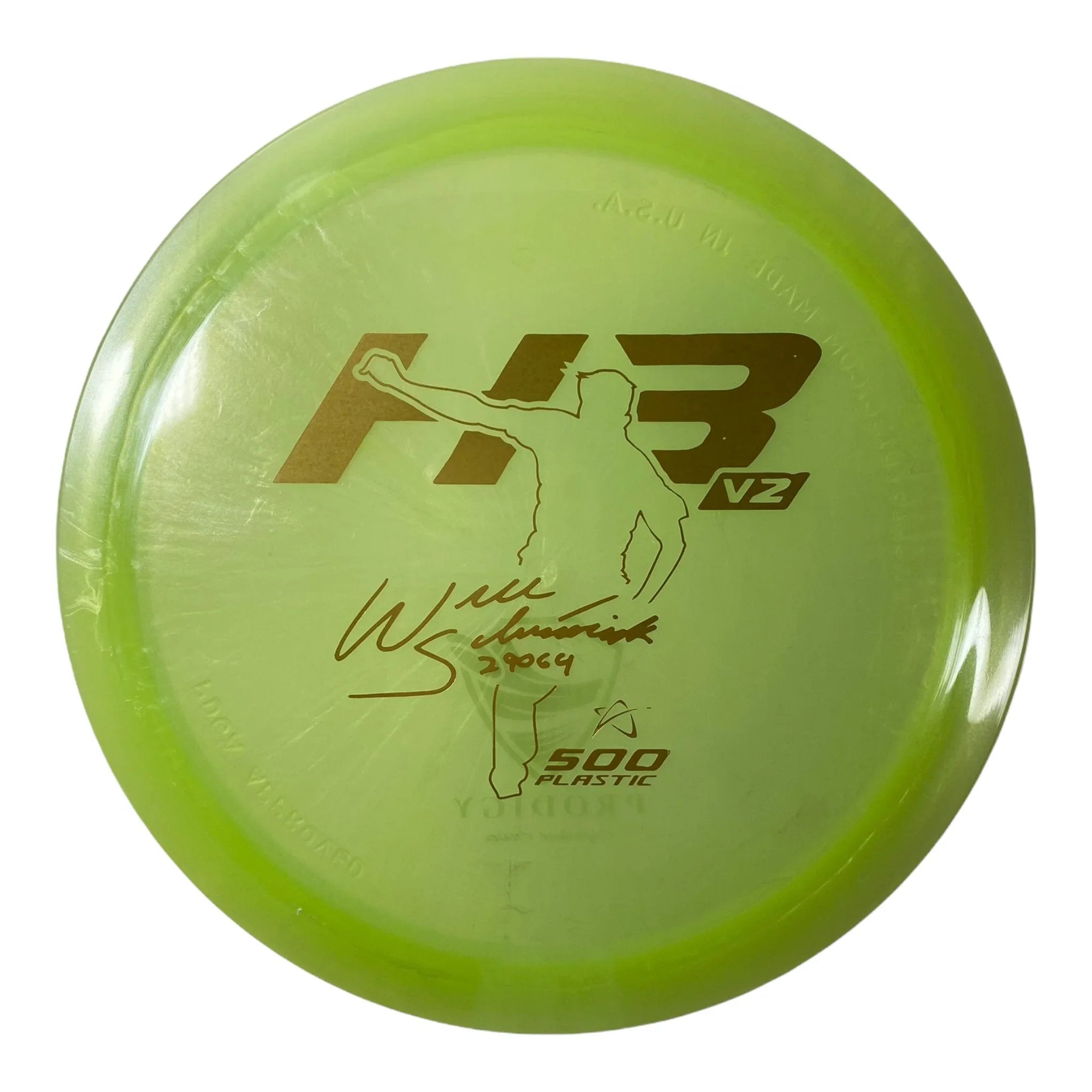 Prodigy Disc H3 V2 | 500 | Green/Gold 172 - 176g (Will Schusterick) Disc Golf