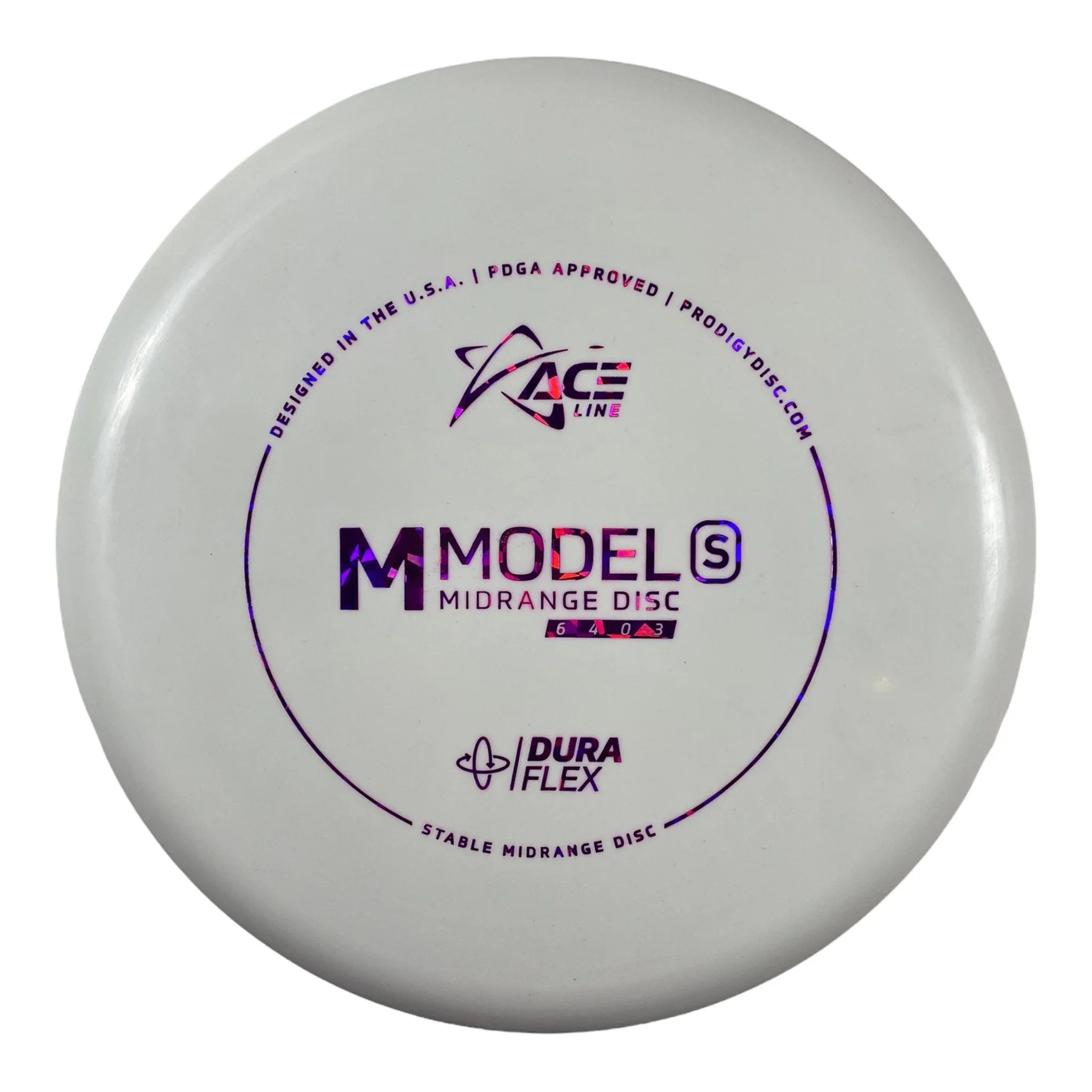 Prodigy Disc M Model S | Dura Flex | White/Purple 177g Disc Golf