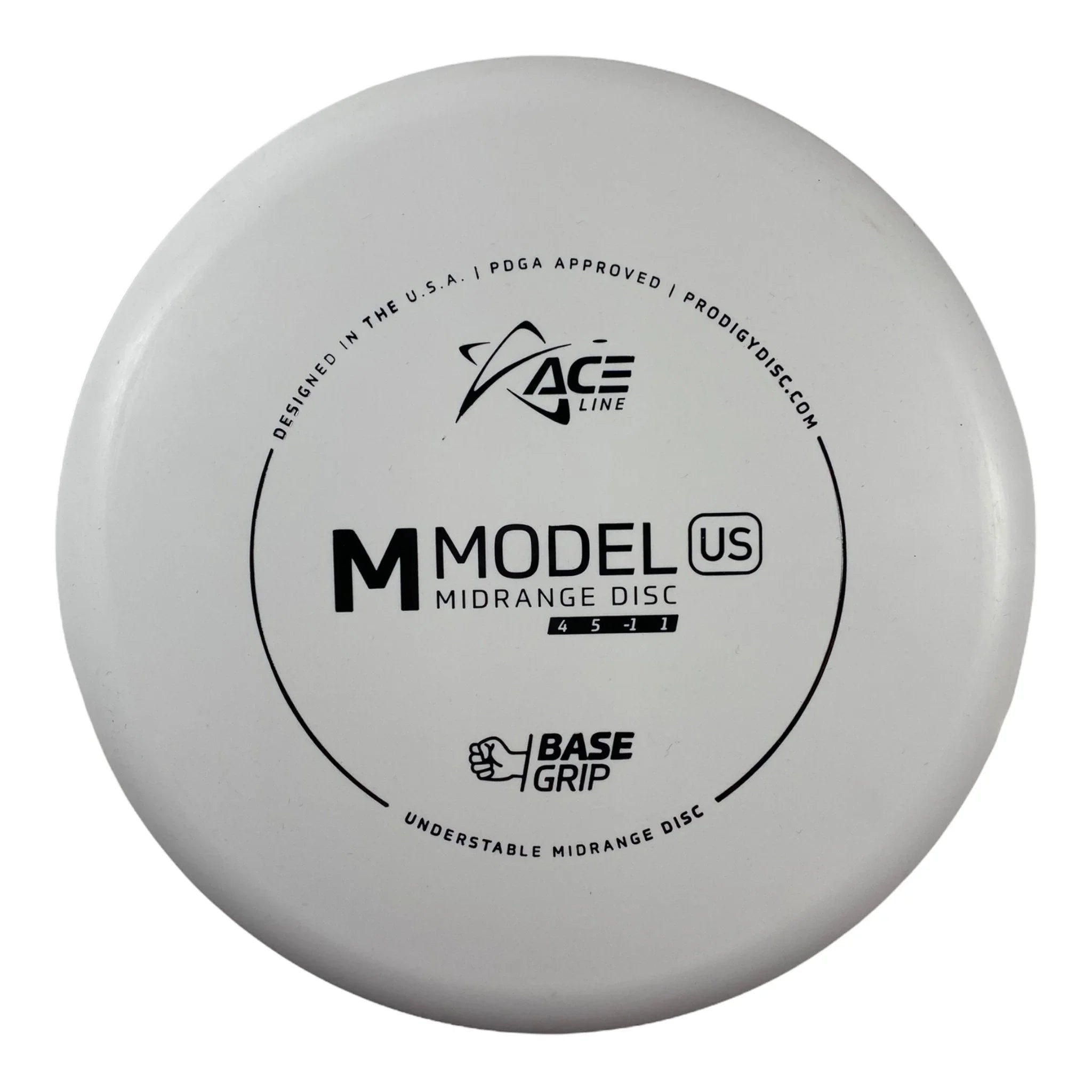 Prodigy Disc M Model US | Base Grip | White/Black 178g Disc Golf