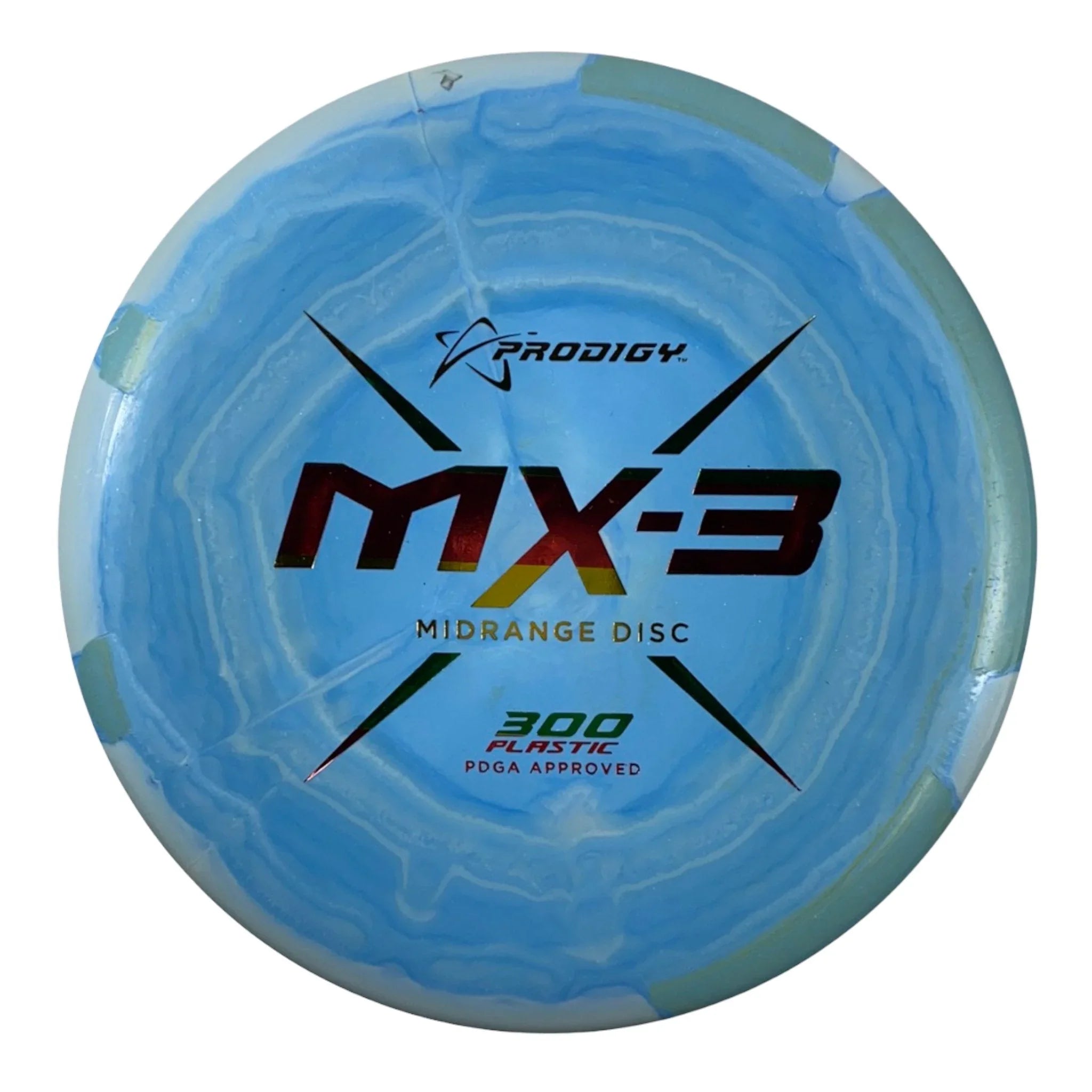 Prodigy Disc MX - 3 | 300 | Blue/Rasta 180g Disc Golf