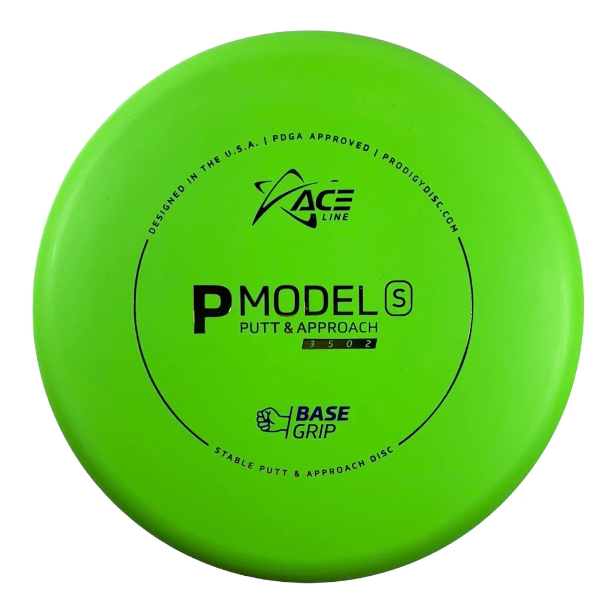 Prodigy Disc P Model S | Base Grip | Green/Rainbow 173 - 174g Disc Golf