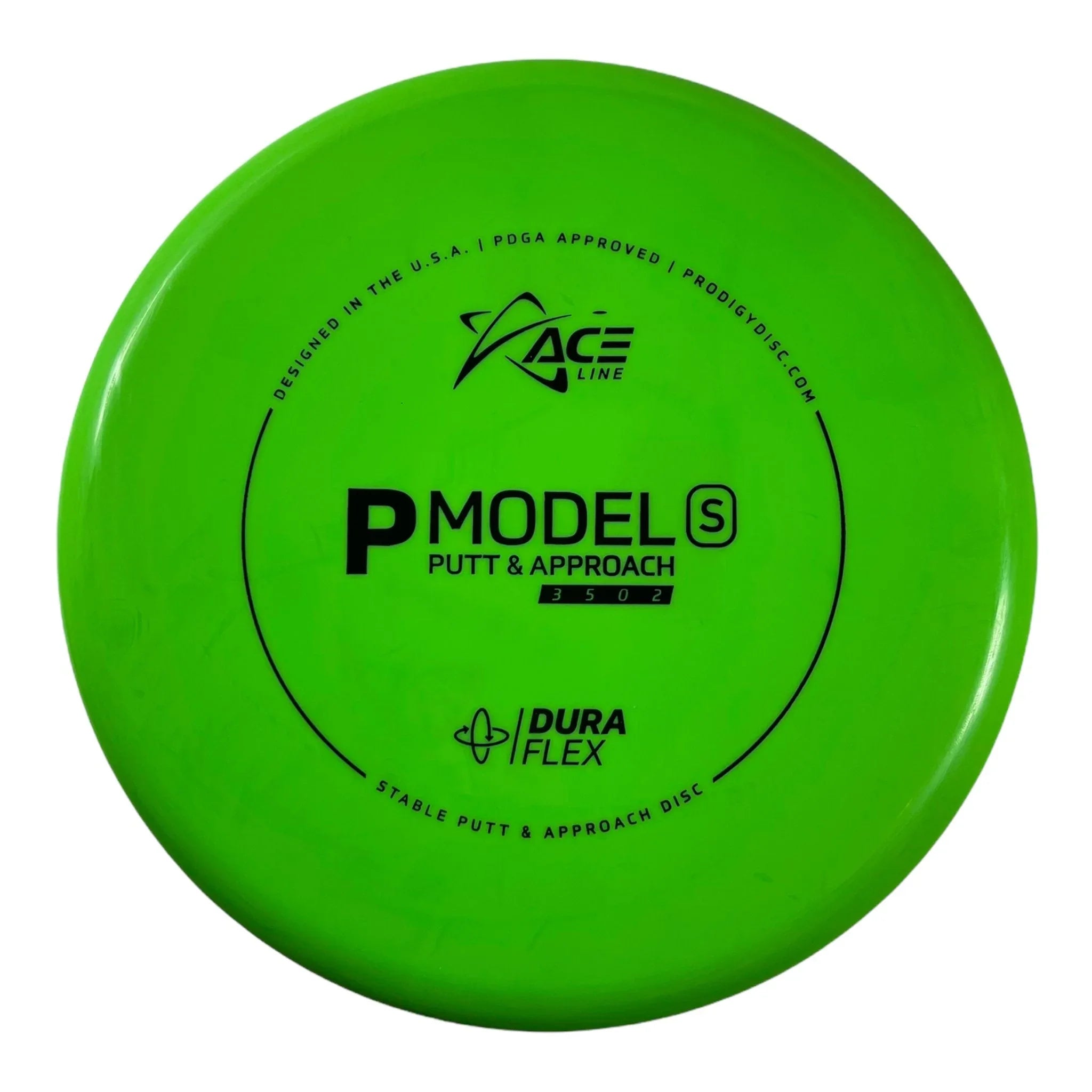 Prodigy Disc P Model S | Dura Flex | Green/Black 175g Disc Golf