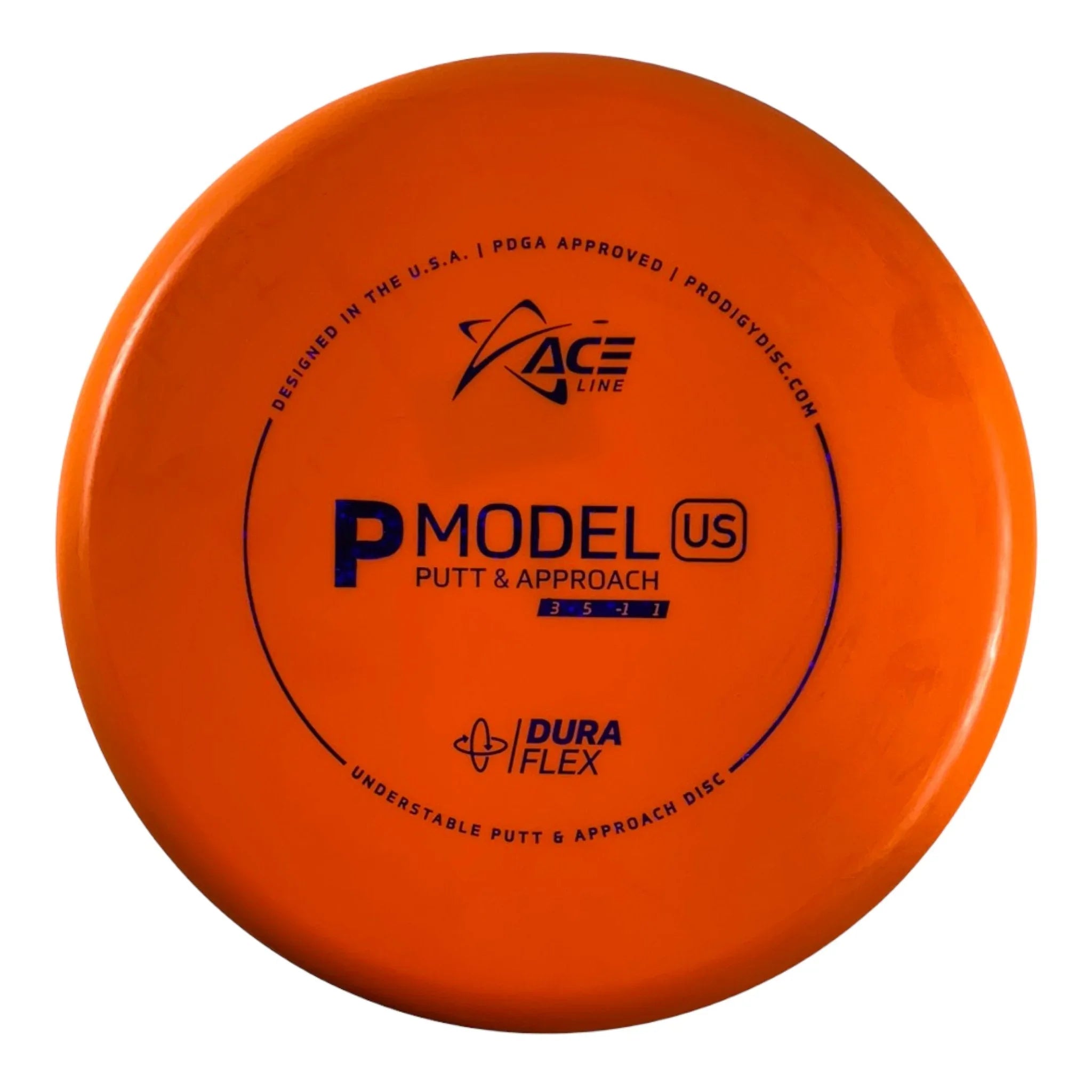 Prodigy Disc P Model US | Dura Flex | Orange/Purple 173 - 174g Disc Golf