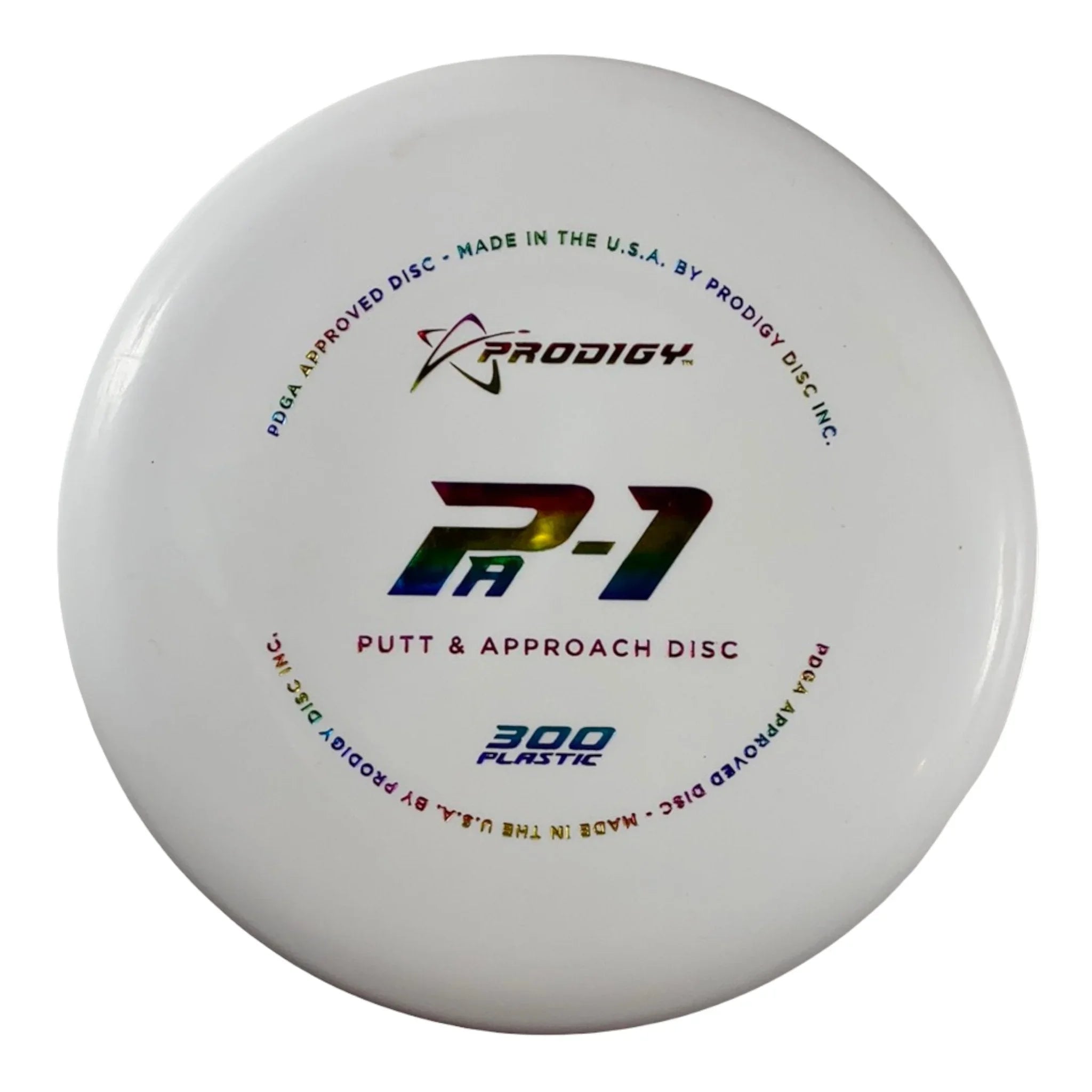 Prodigy Disc PA - 1 | 300 | White/Rainbow 172 - 173g Disc Golf
