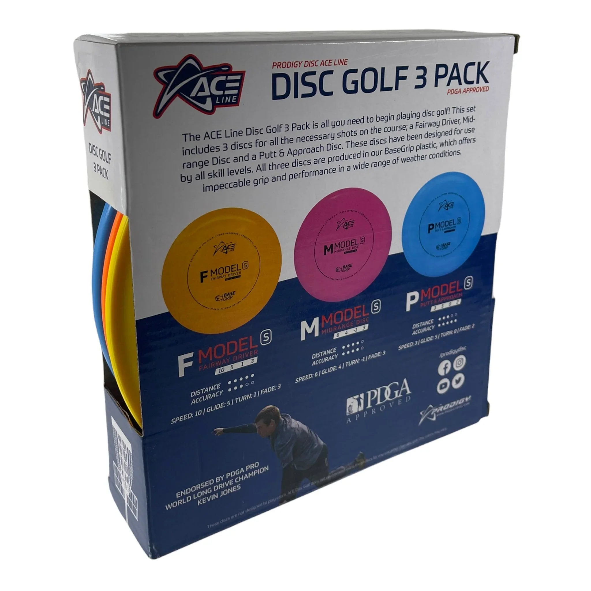 Prodigy Disc Prodigy Disc Golf 3 Pack | Ace Line (Lightweight) Disc Golf