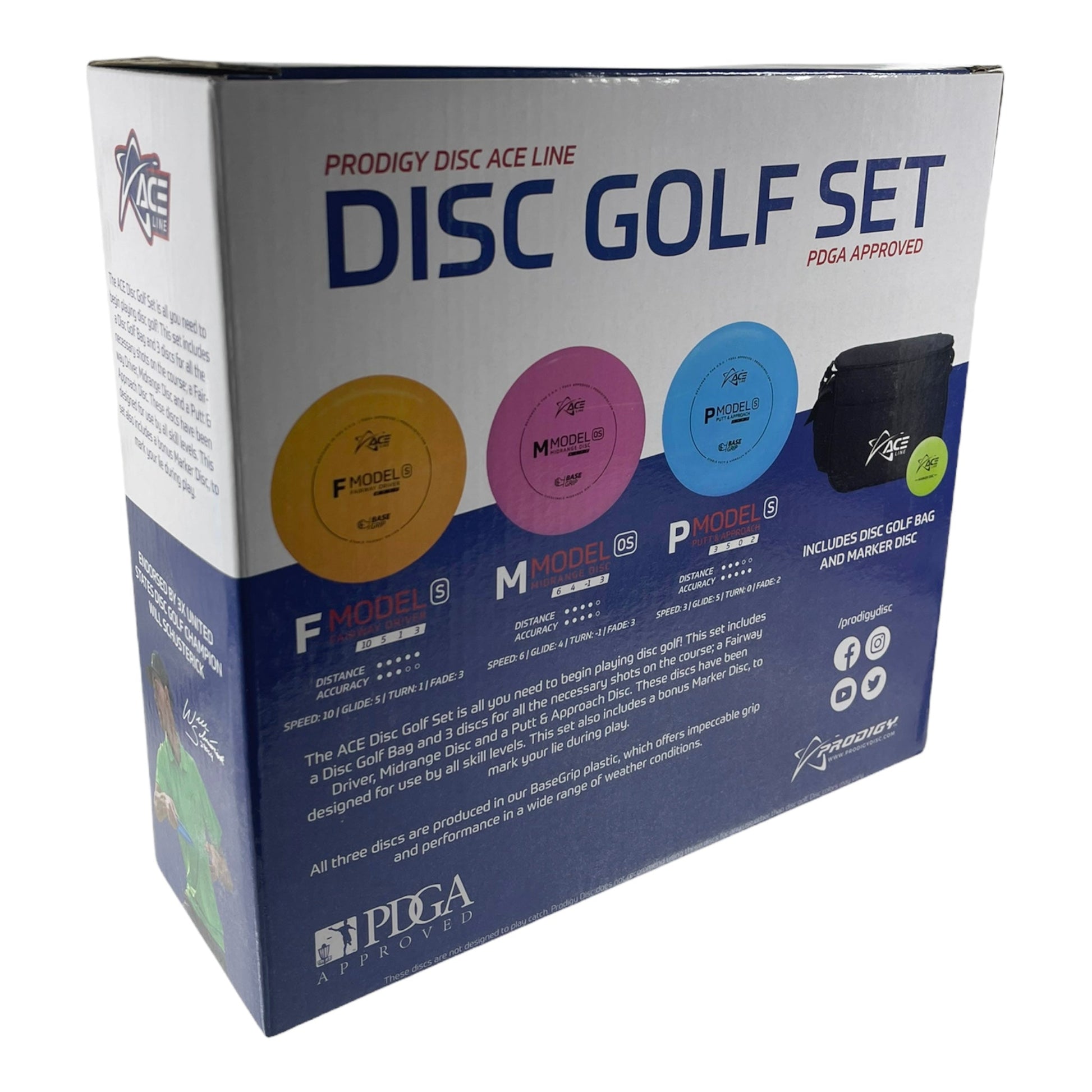 Prodigy Disc Prodigy Disc Golf Set | Ace Line (Lightweight) Disc Golf