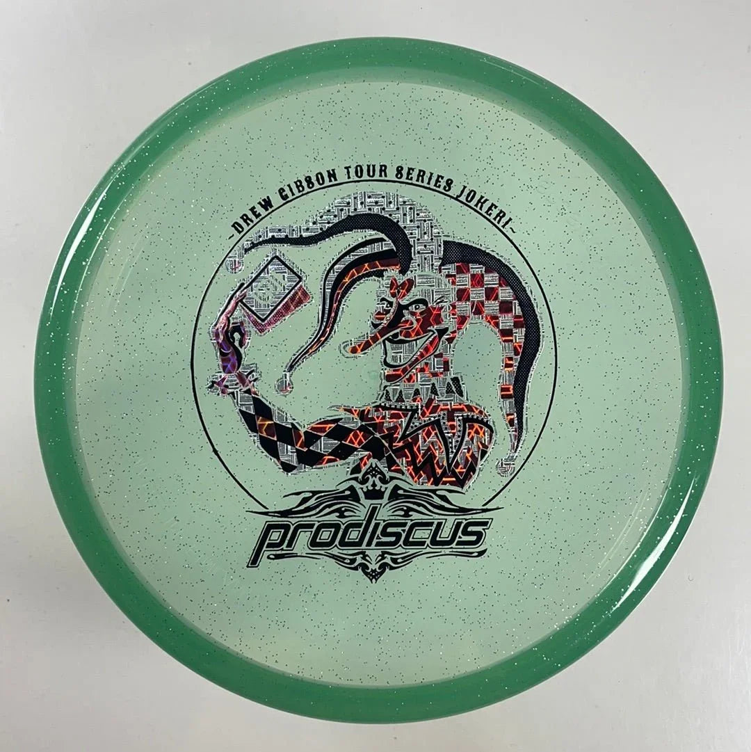 Prodiscus Jokeri | Premium Sparkle | Green/Silver 174g Disc Golf
