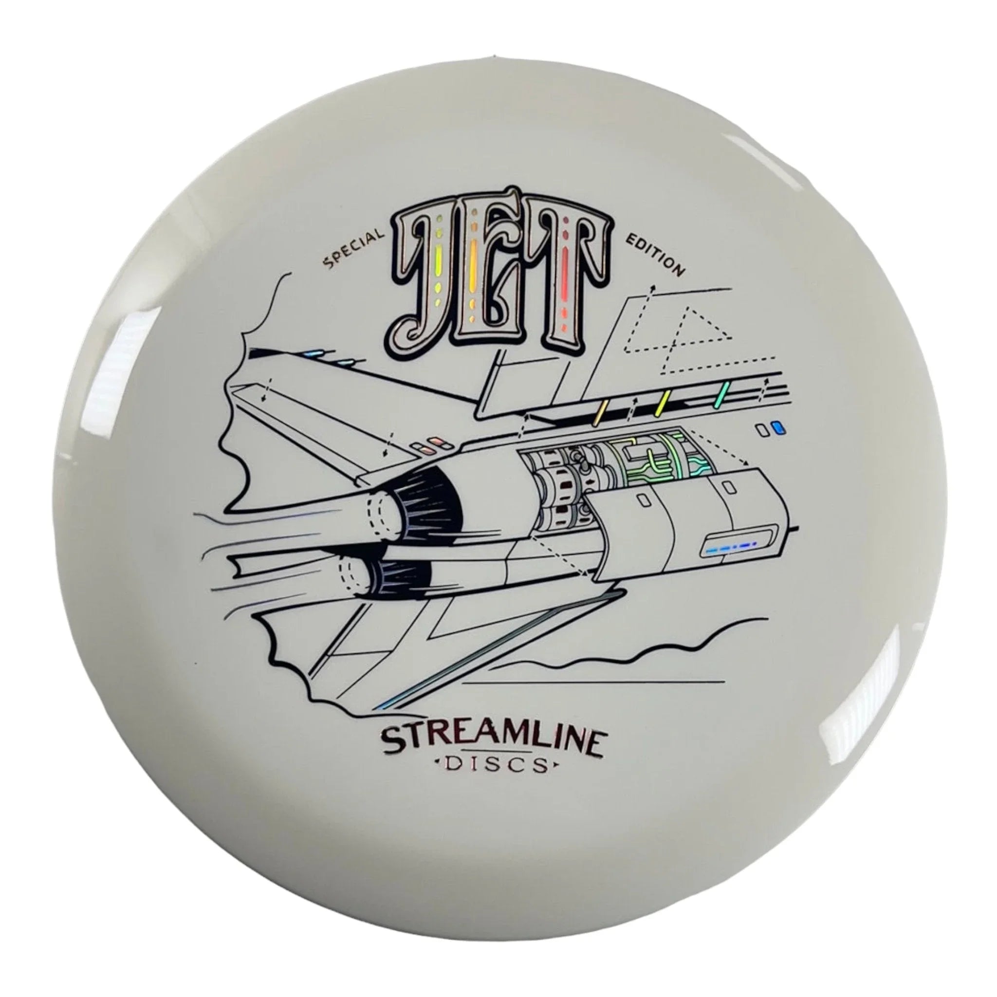 Streamline Discs Jet | Neutron | White/Gold 174g (Special Edition) Disc Golf
