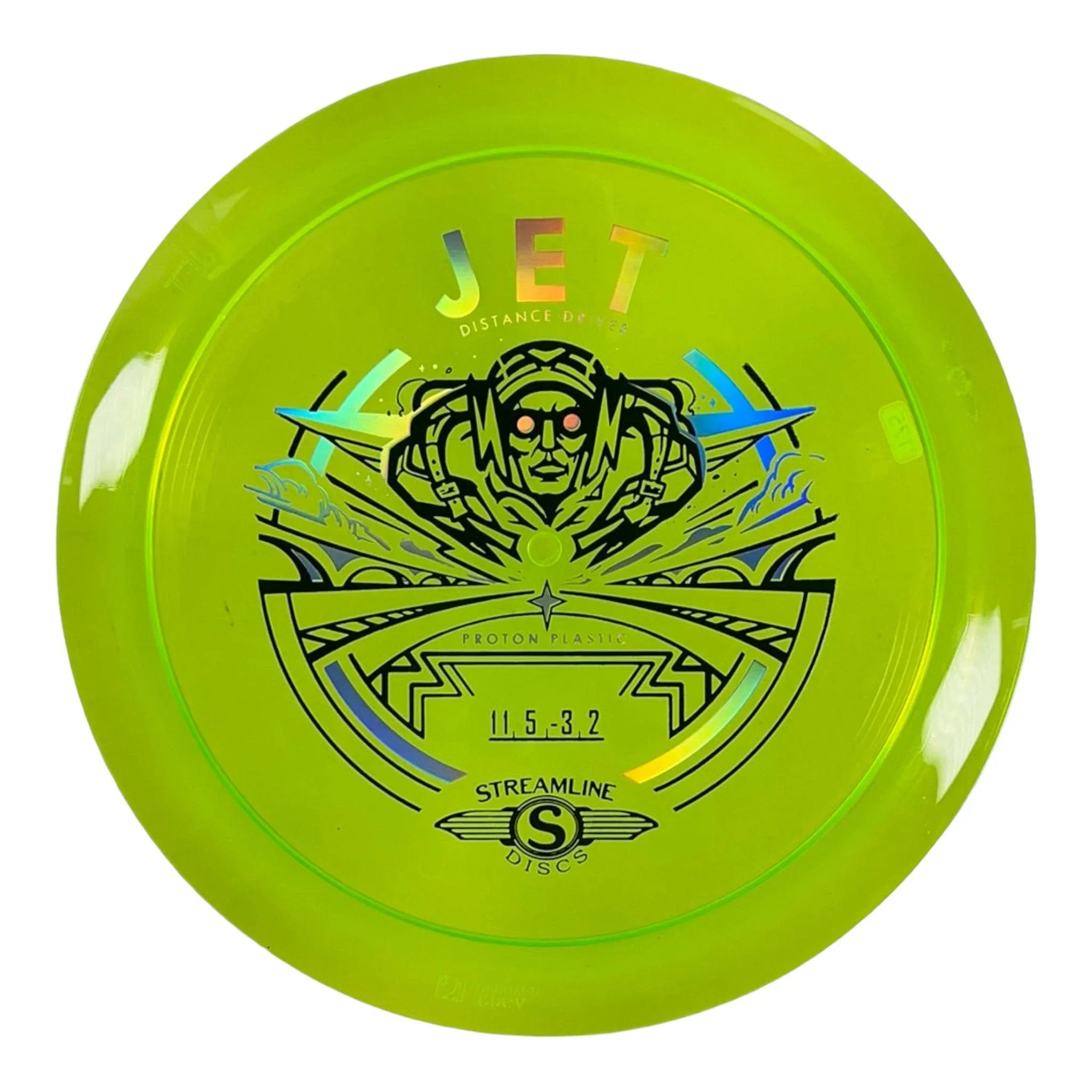 Streamline Discs Jet | Proton | Green/Holo 174g Disc Golf