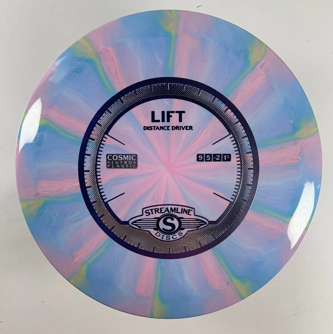Streamline Discs Lift | Cosmic Neutron | Purple/Purple 169g Disc Golf