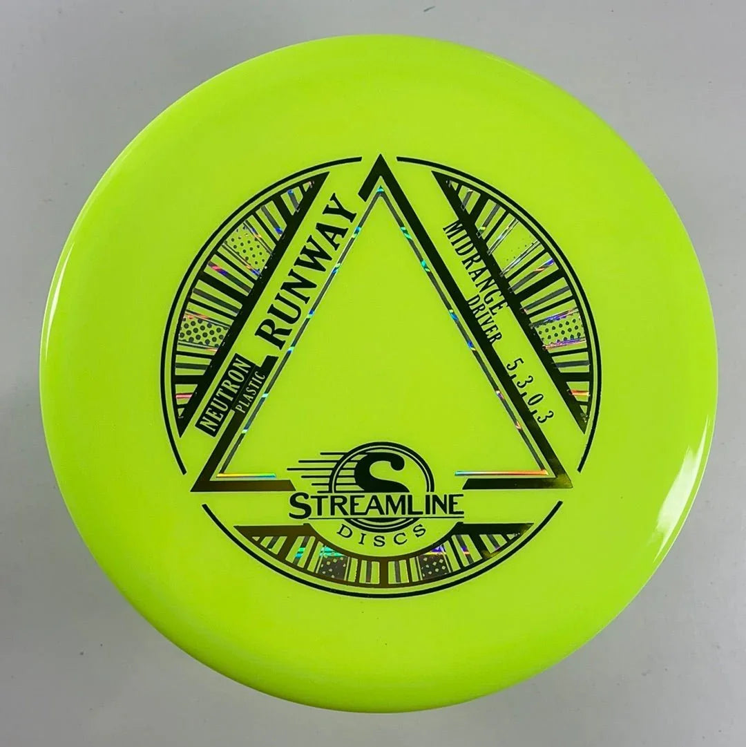 Streamline Discs Runway | Neutron | Green/Gold 178g Disc Golf