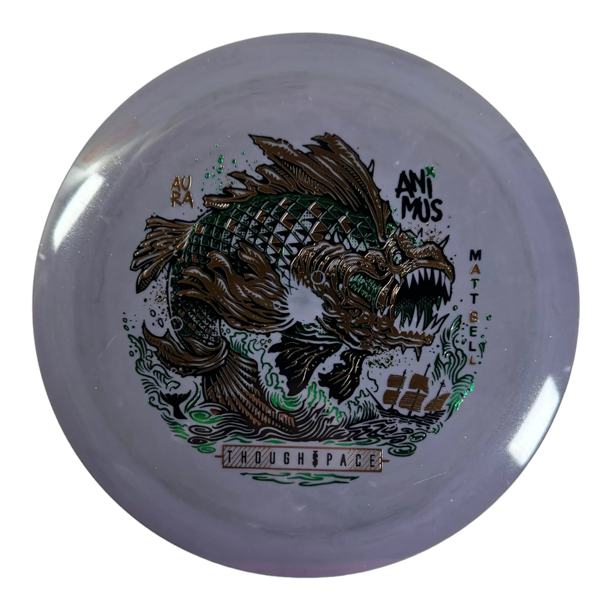 Thought Space Athletics Animus | Aura | Grey/Gold 172g (Matt Bell) Disc Golf