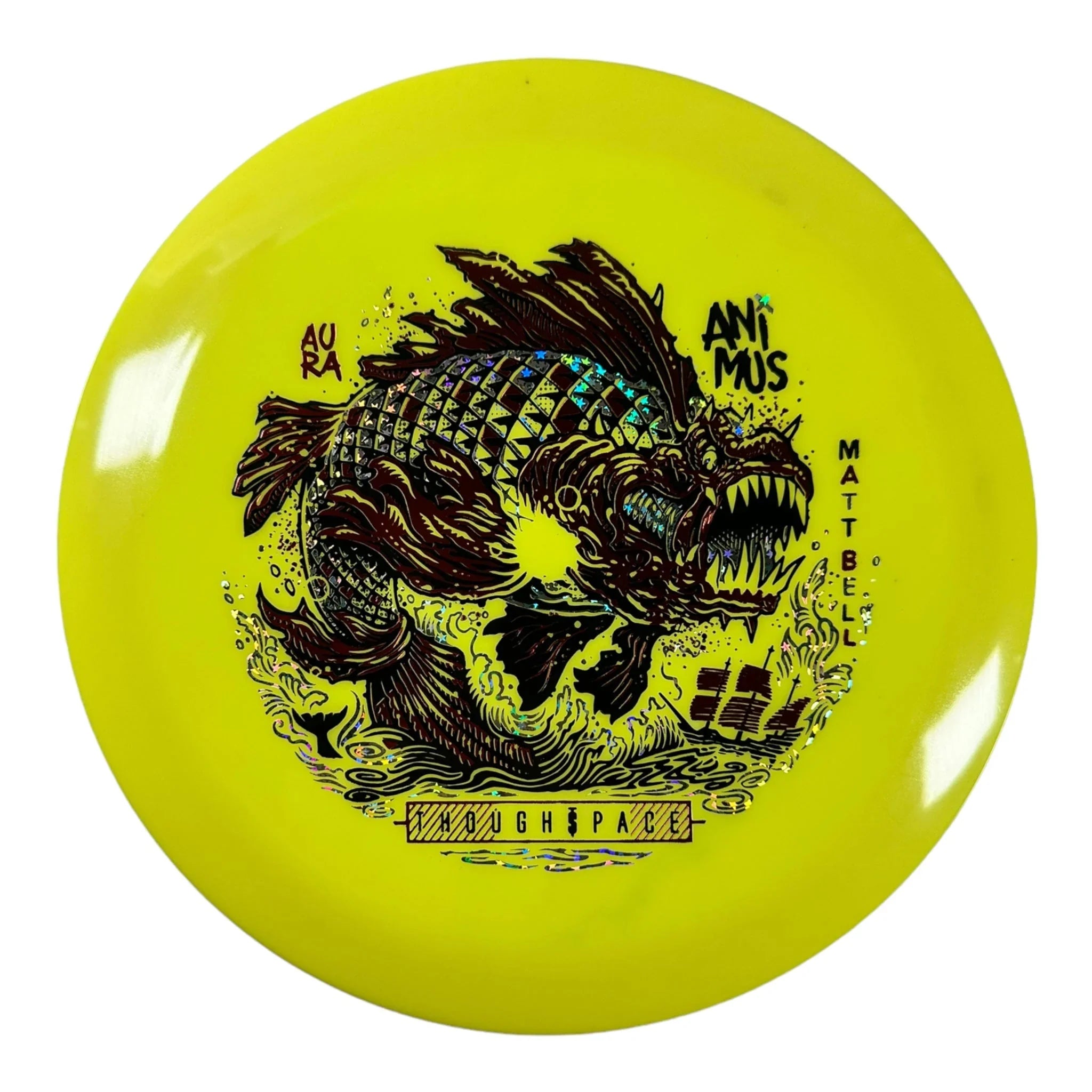 Thought Space Athletics Animus | Aura | Yellow/Red 173g (Matt Bell) Disc Golf