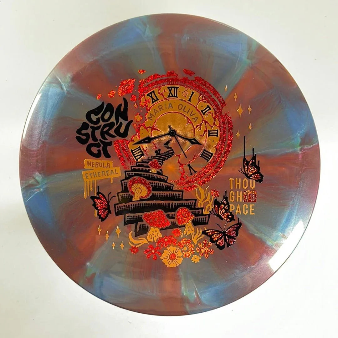 Thought Space Athletics Construct | Nebula Ethereal | Purple/Red 175g (Maria Oliva) Disc Golf