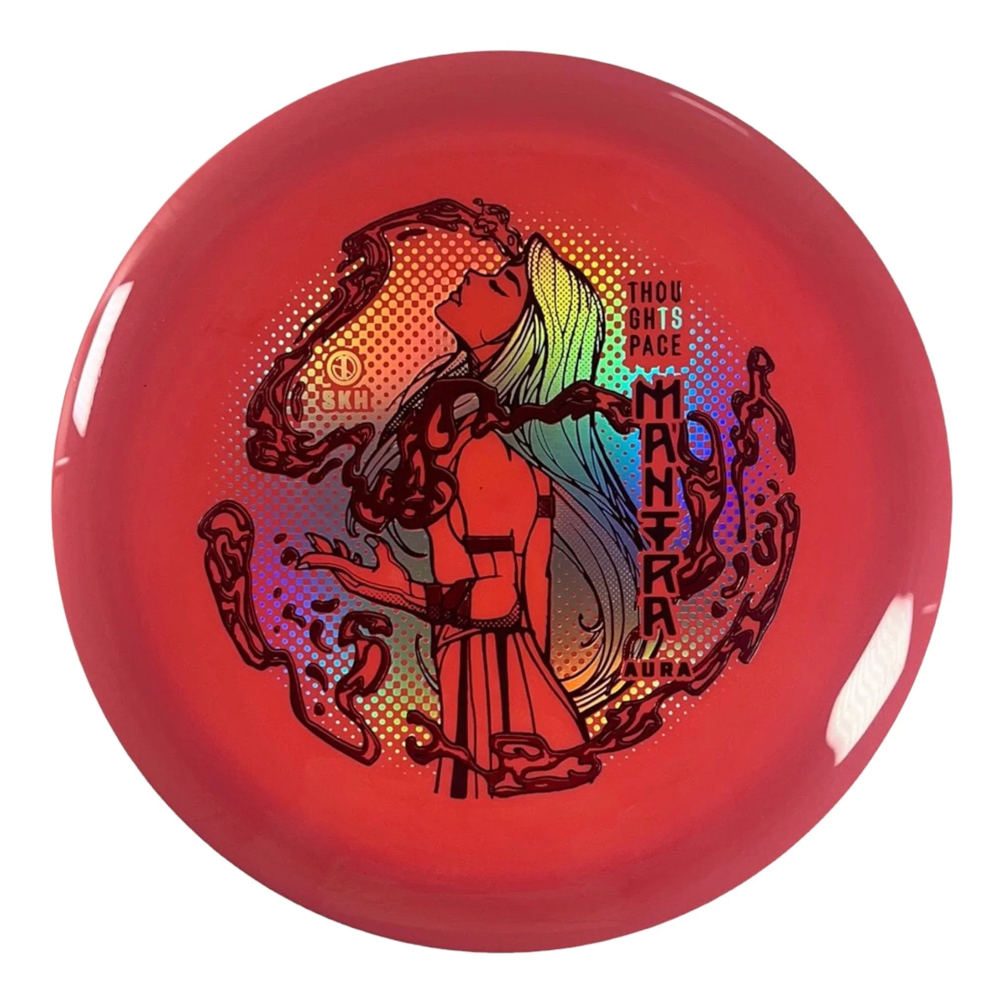 Thought Space Athletics Mantra | Aura | Red/Red 175g Disc Golf