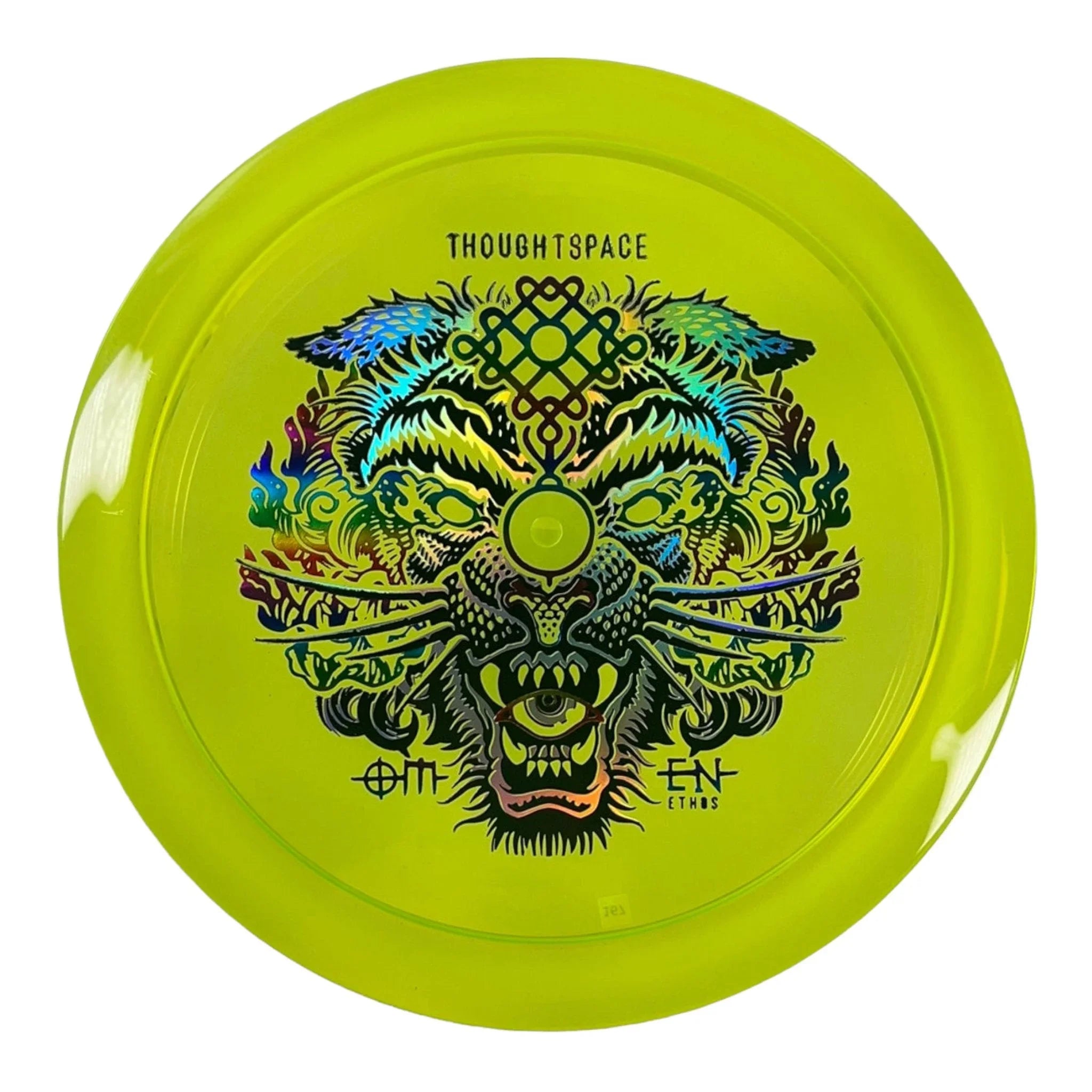 Thought Space Athletics Omen | Ethos | Yellow/Rainbow 166 - 167g Disc Golf