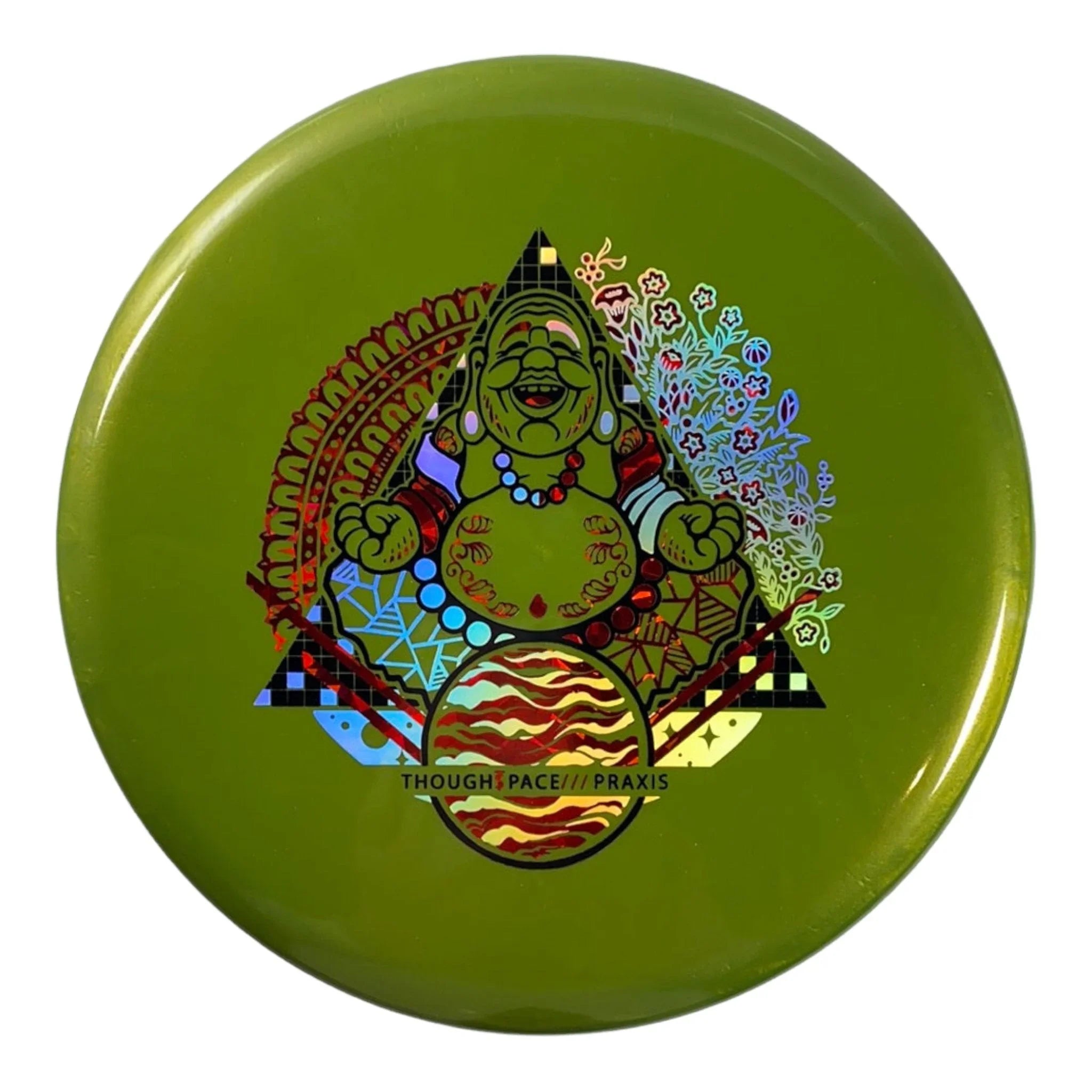 Thought Space Athletics Praxis | Ethereal | Olive/Red 174g Disc Golf