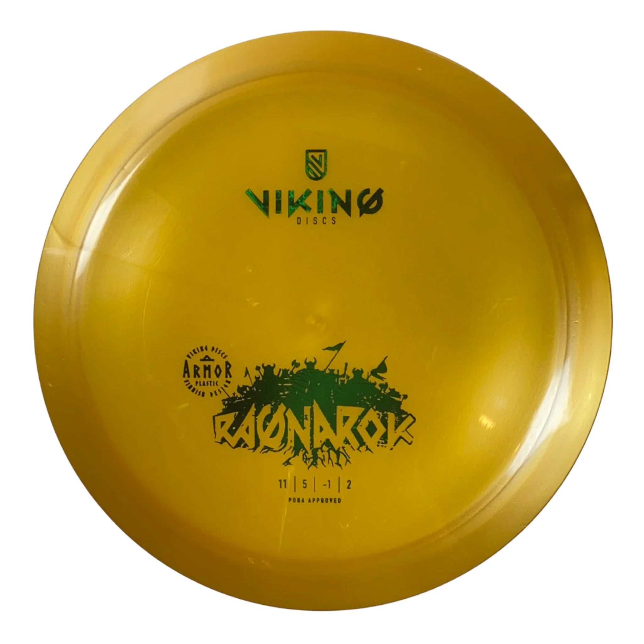 Viking Discs Ragnarok | Armor | Orange/Green 167 - 169g Disc Golf