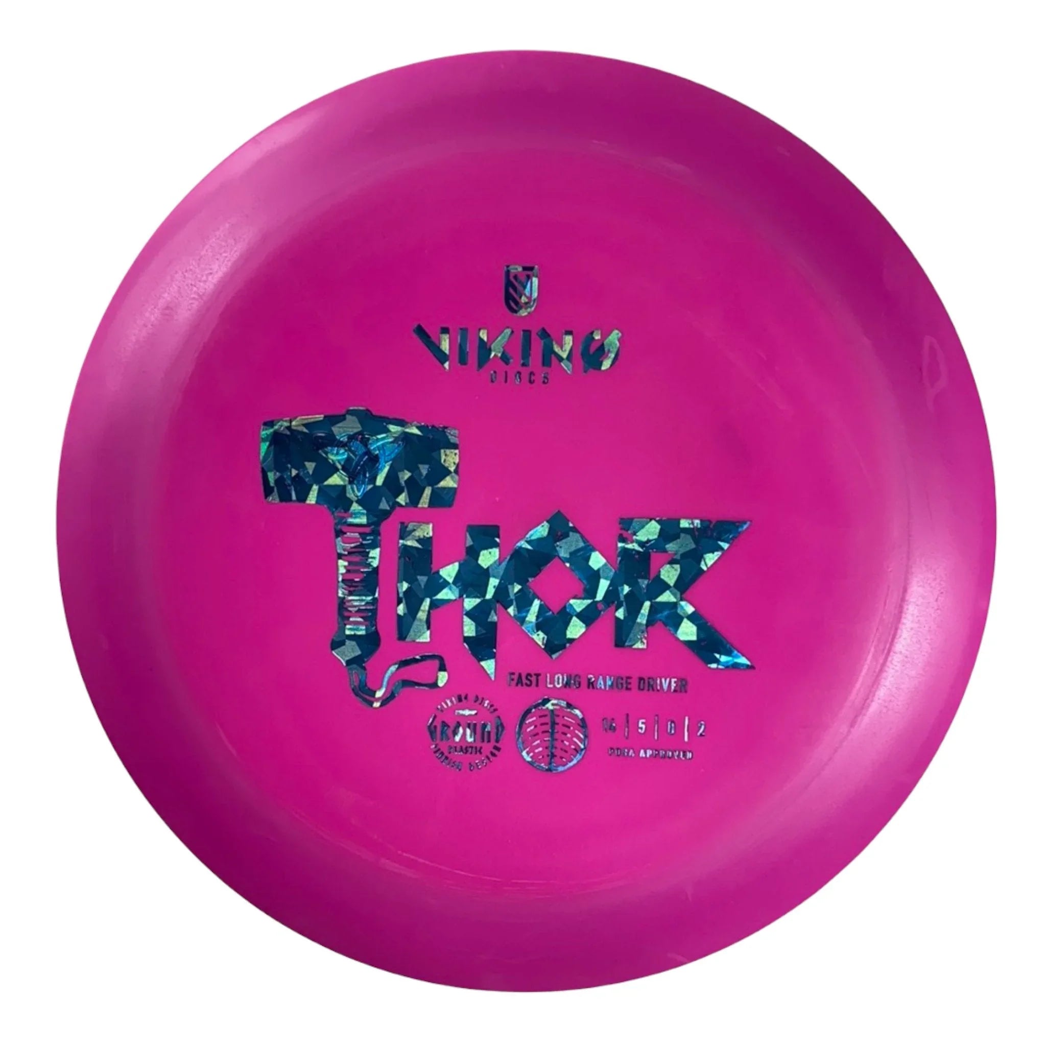 Viking Discs Thunder God Thor | Ground | Pink/Blue 168 - 172g Disc Golf