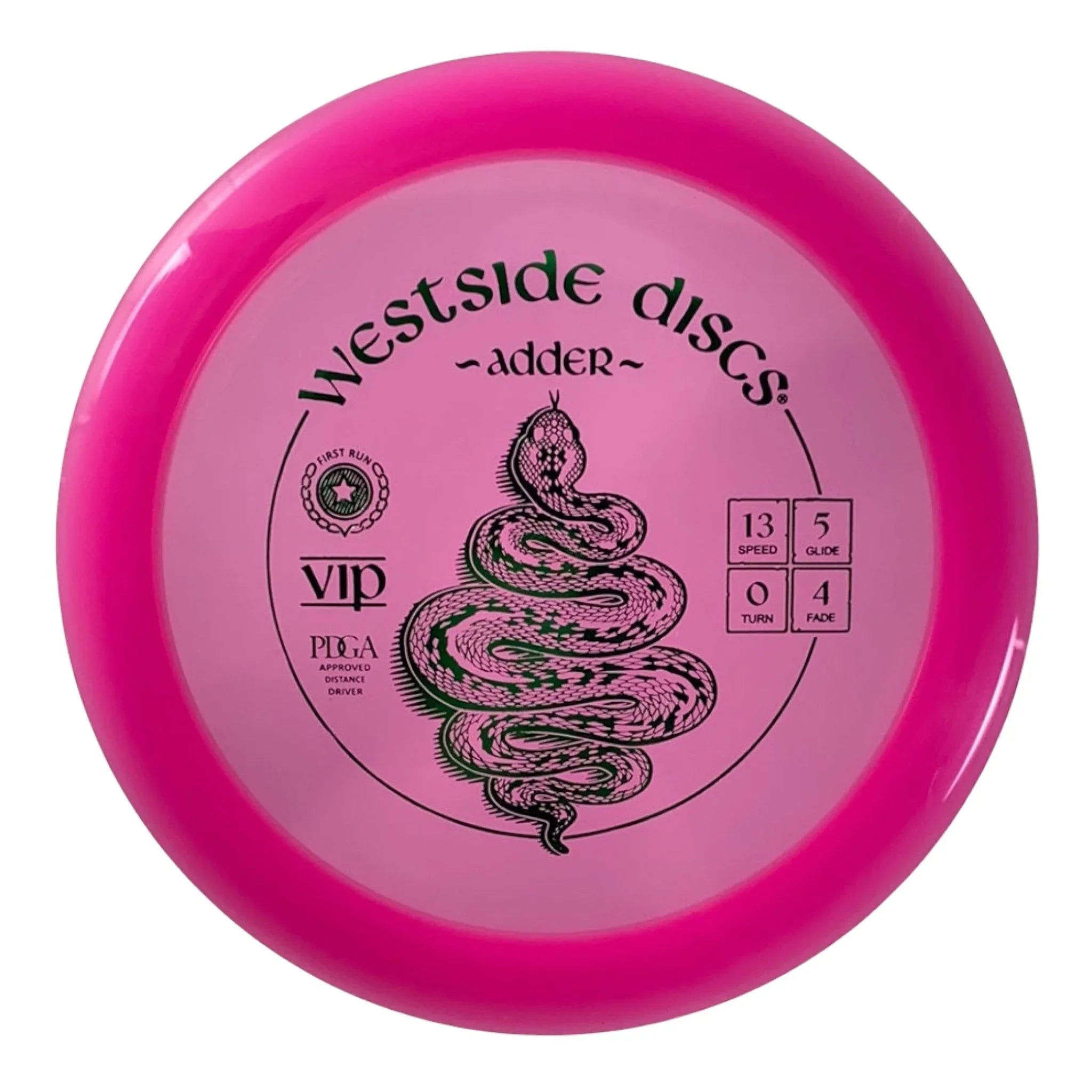 Westside Discs Adder | VIP | Pink/Green 173 - 175g Disc Golf