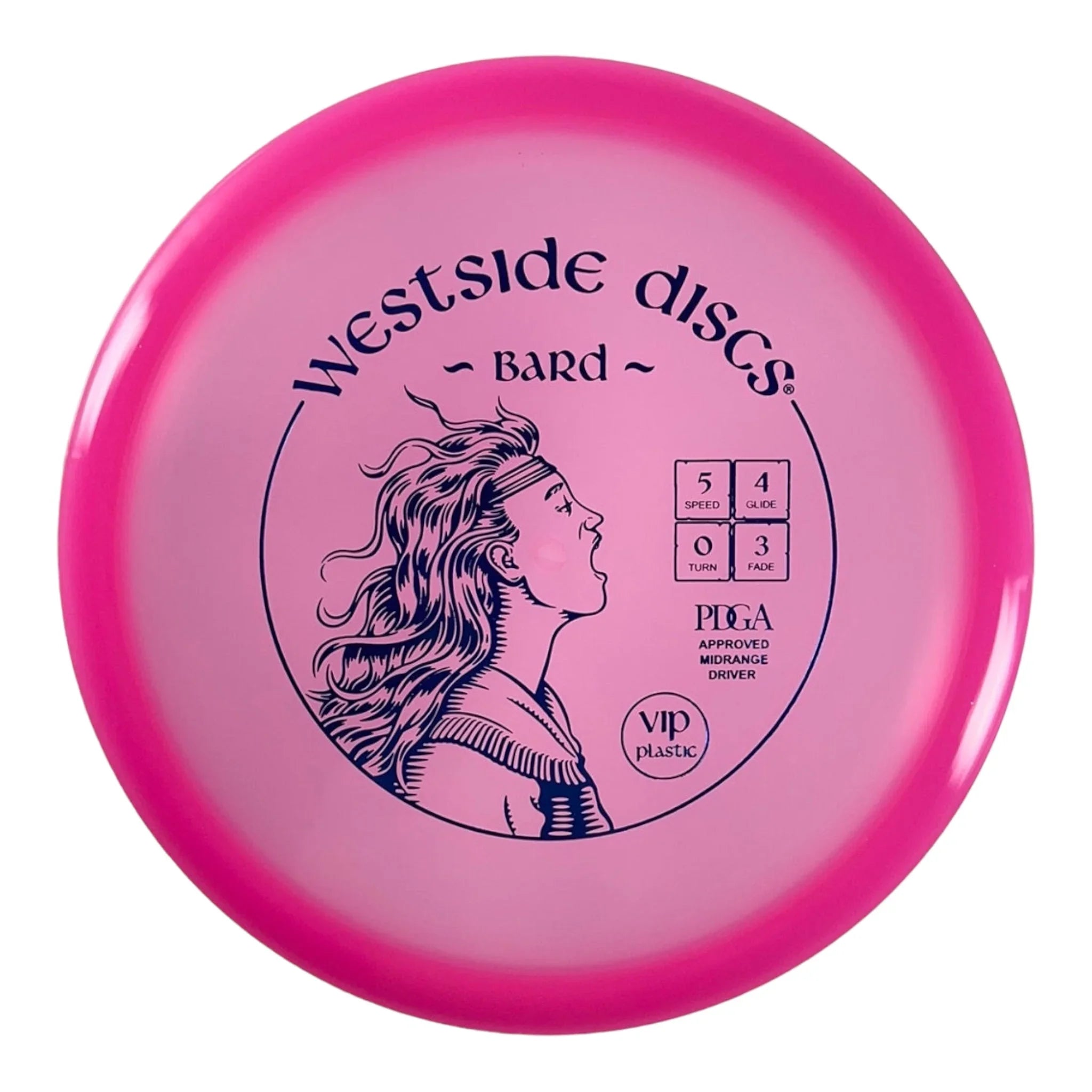 Westside Discs Bard | VIP | Pink/Blue 173g Disc Golf