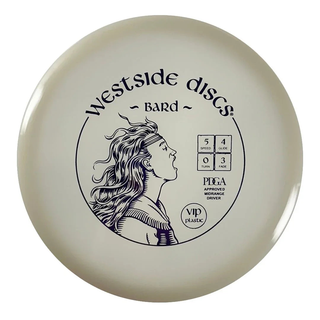 Westside Discs Bard | VIP | White/Purple 173 - 175g Disc Golf