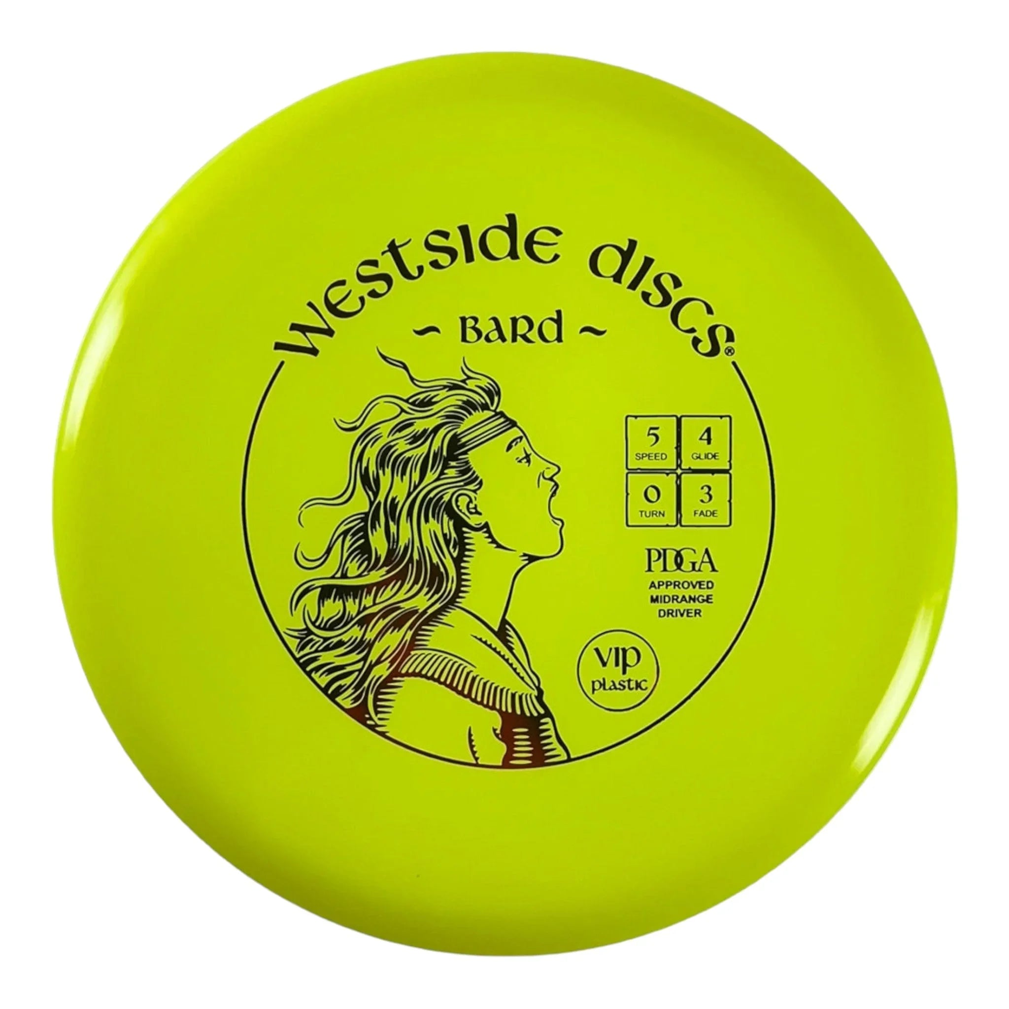Westside Discs Bard | VIP | Yellow/Red 174g Disc Golf