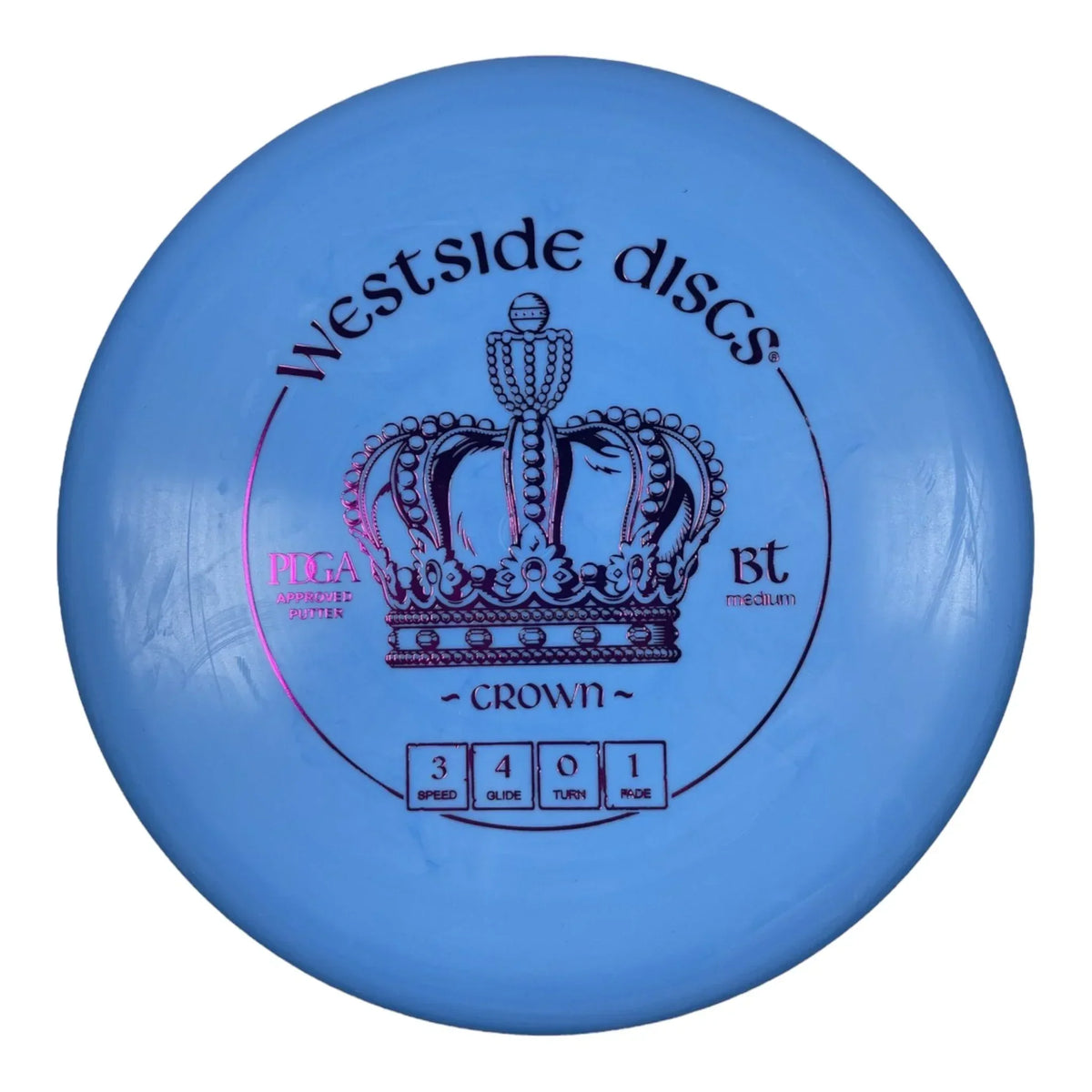 Westside Discs Crown | BT Medium | Blue/Pink 173g Disc Golf