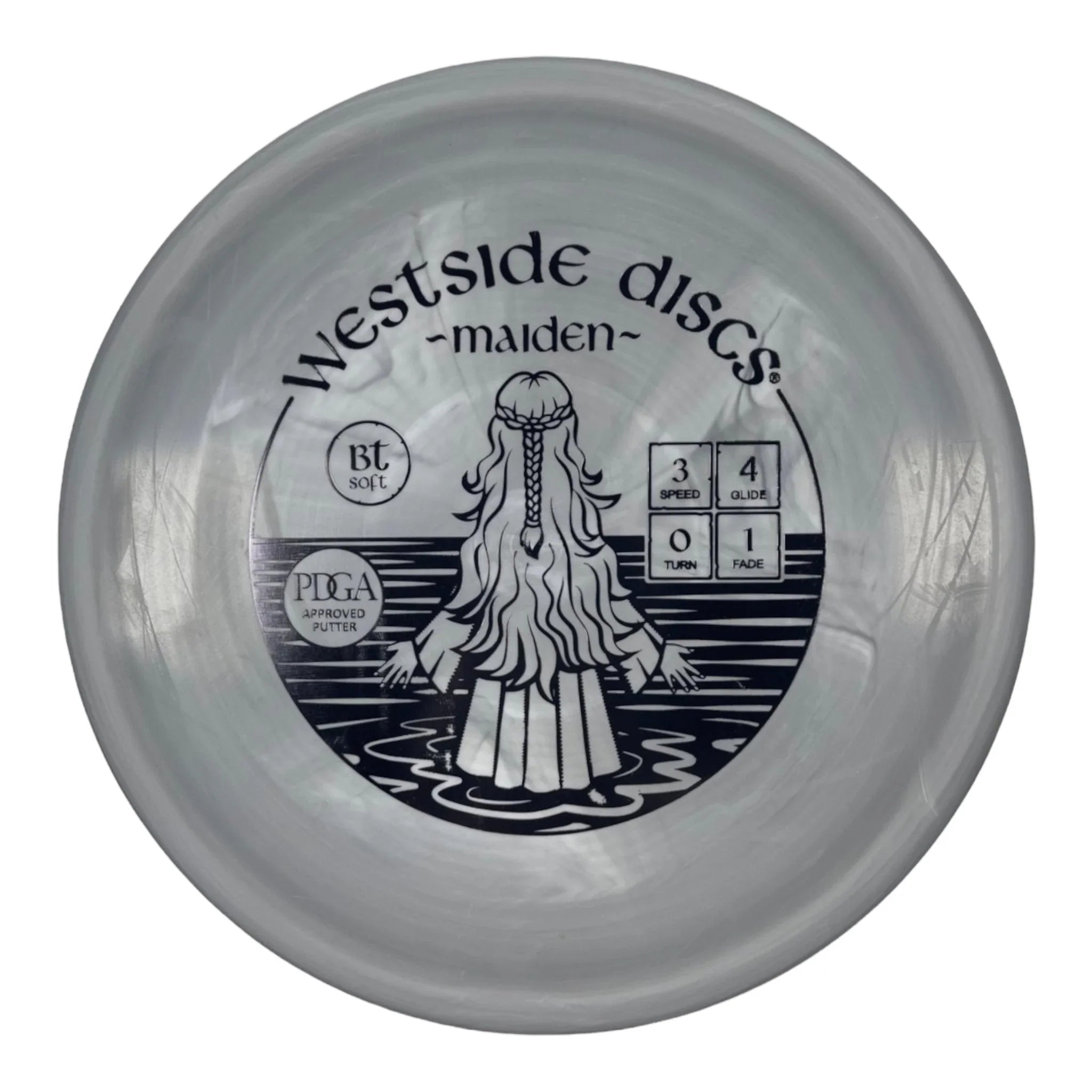 Westside Discs Maiden | BT Soft | Grey/Black 174 - 176g Disc Golf
