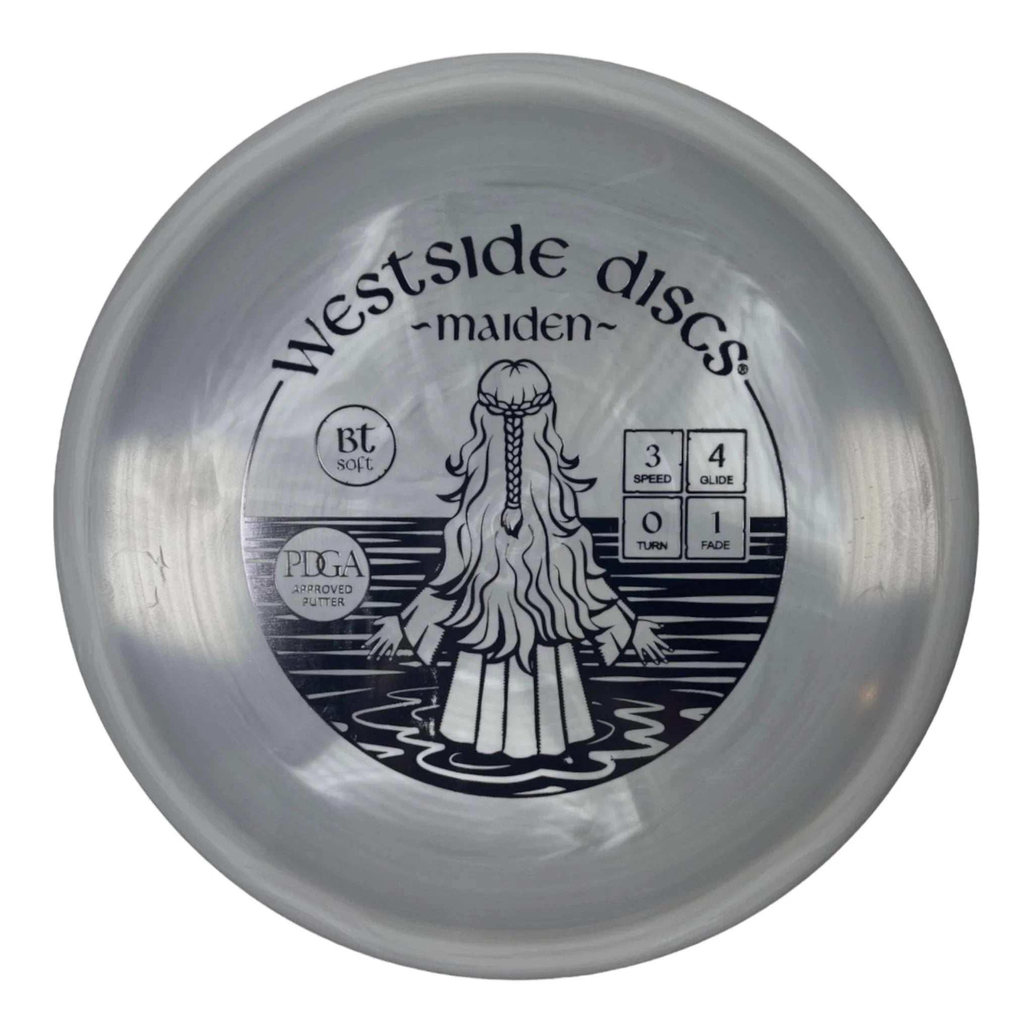 Westside Discs Maiden | BT Soft | Grey/Black 175 - 176g Disc Golf