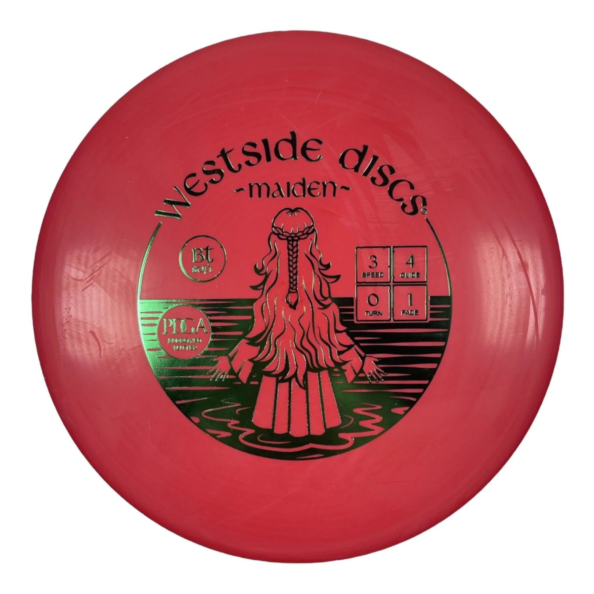 Westside Discs Maiden | BT Soft | Red/Green 174 - 176g Disc Golf