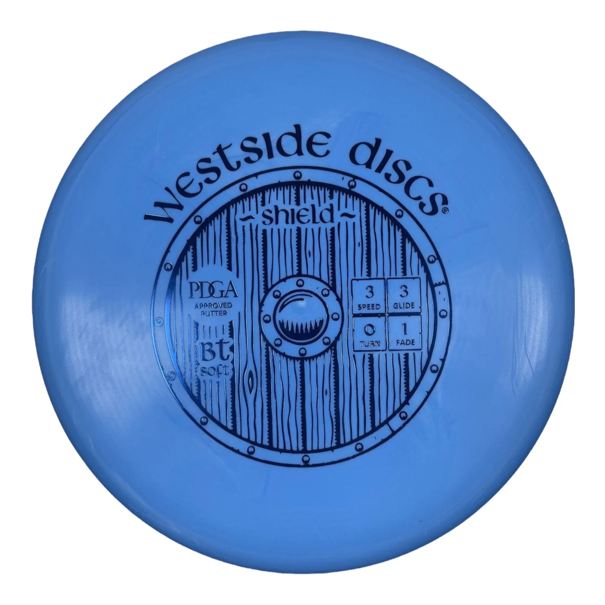 Westside Discs Shield | BT Soft | Blue/Blue 173 - 175g Disc Golf