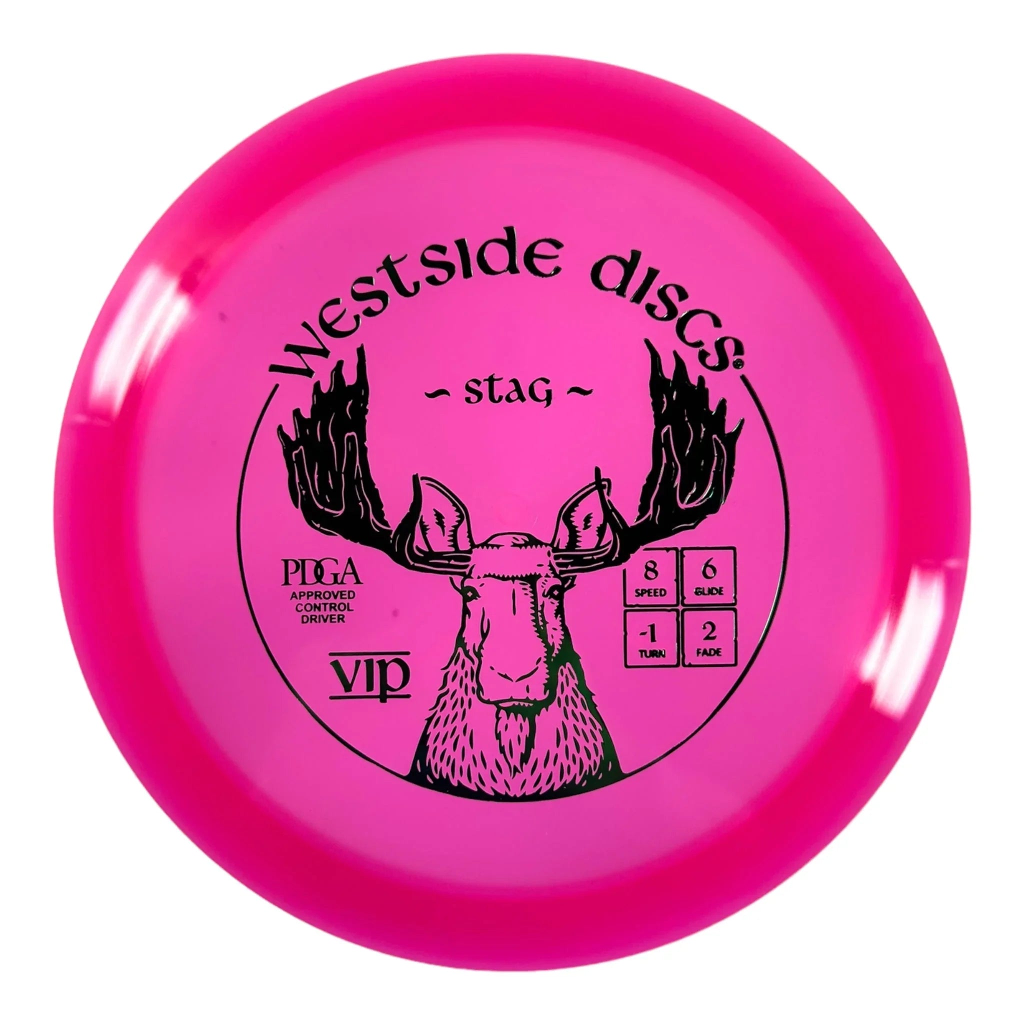 Westside Discs Stag | VIP | Pink/Green 176g Disc Golf