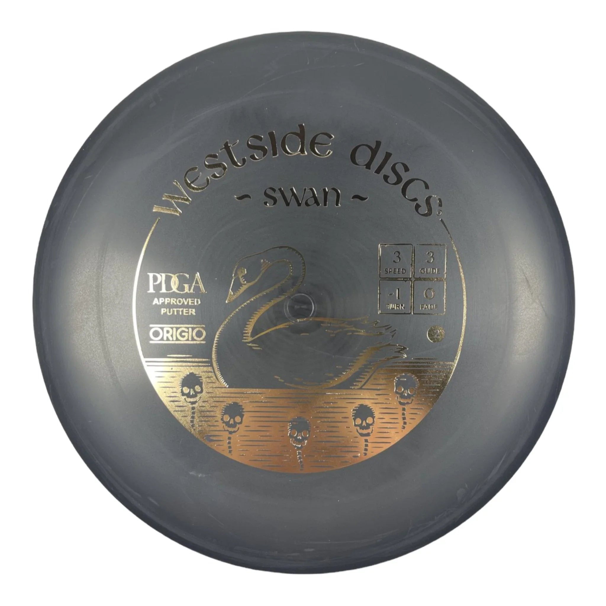 Westside Discs Swan 2 | Origio | Black/Gold 175g Disc Golf