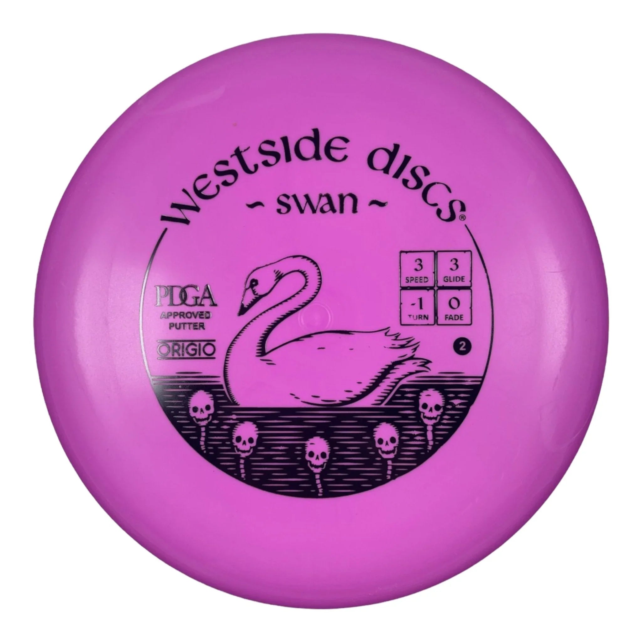 Westside Discs Swan 2 | Origio | Pink/Black 175g Disc Golf