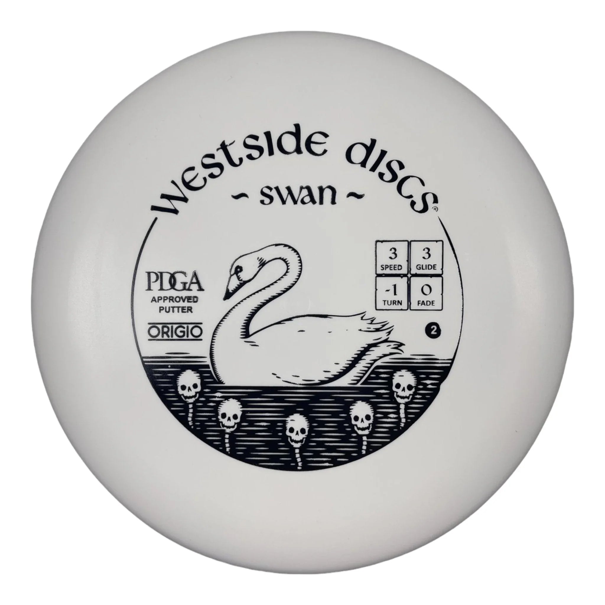 Westside Discs Swan 2 | Origio | White/Black 175g Disc Golf