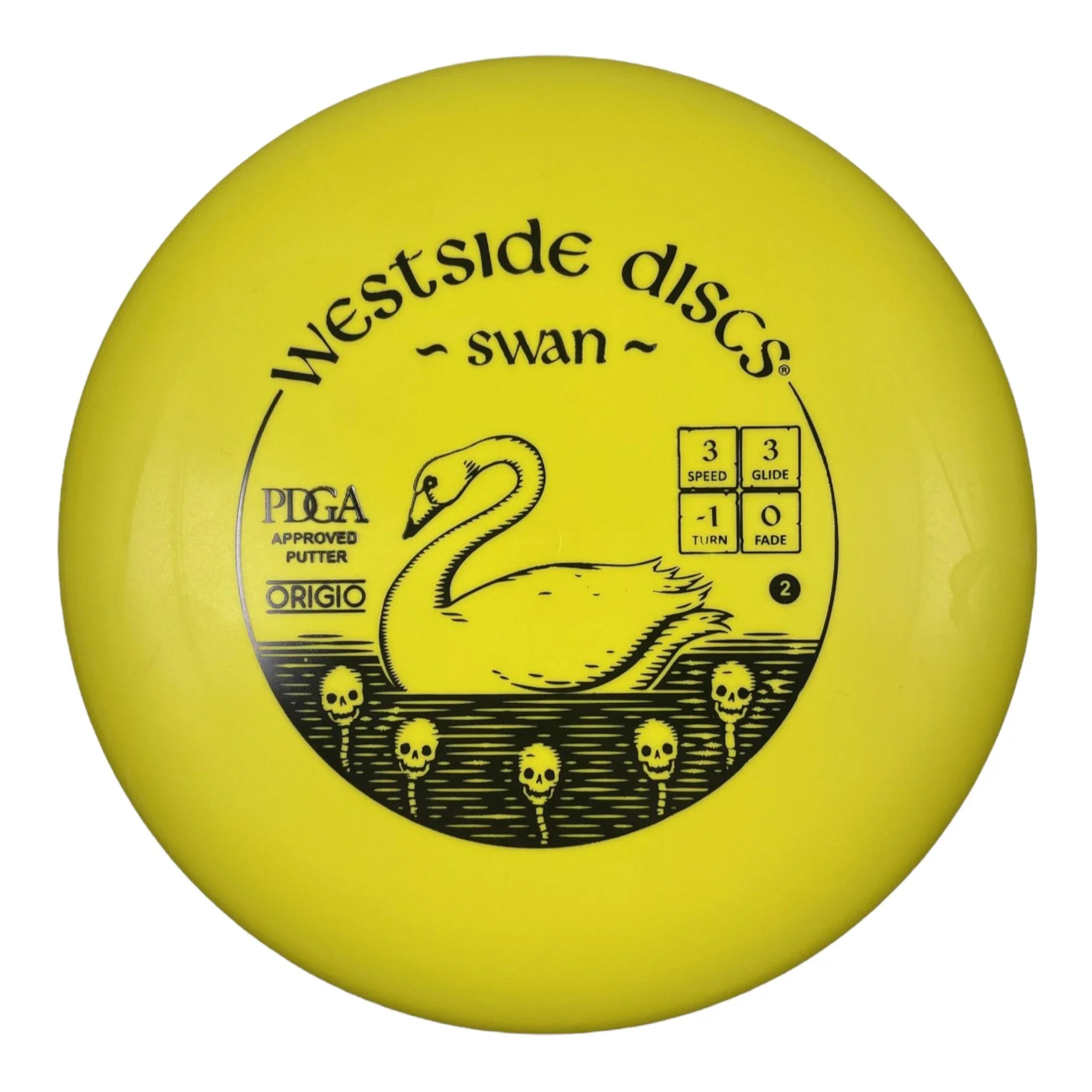 Westside Discs Swan 2 | Origio | Yellow/Black 175g Disc Golf