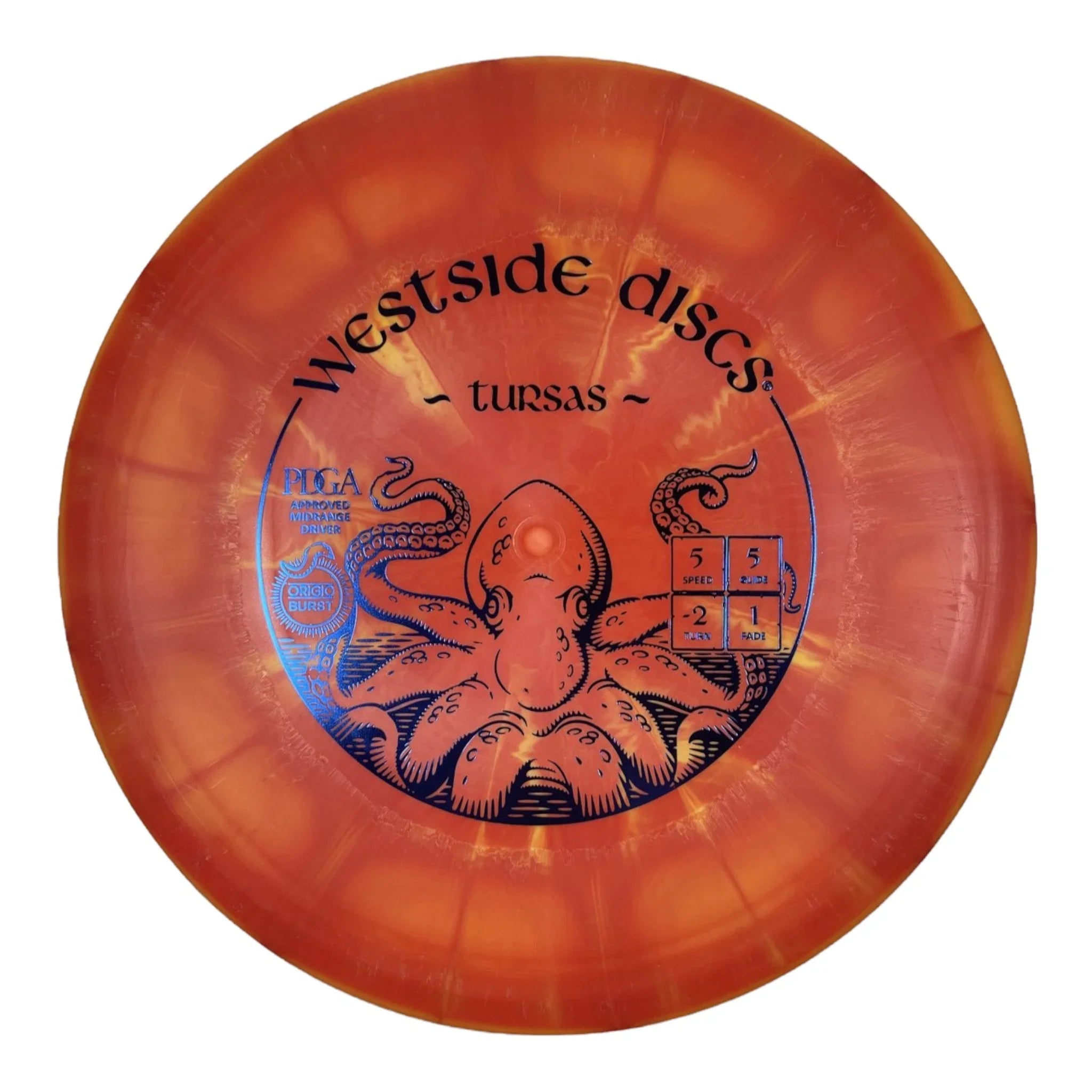 Westside Discs Tursas | Origio Burst | Orange/Blue 178g Disc Golf