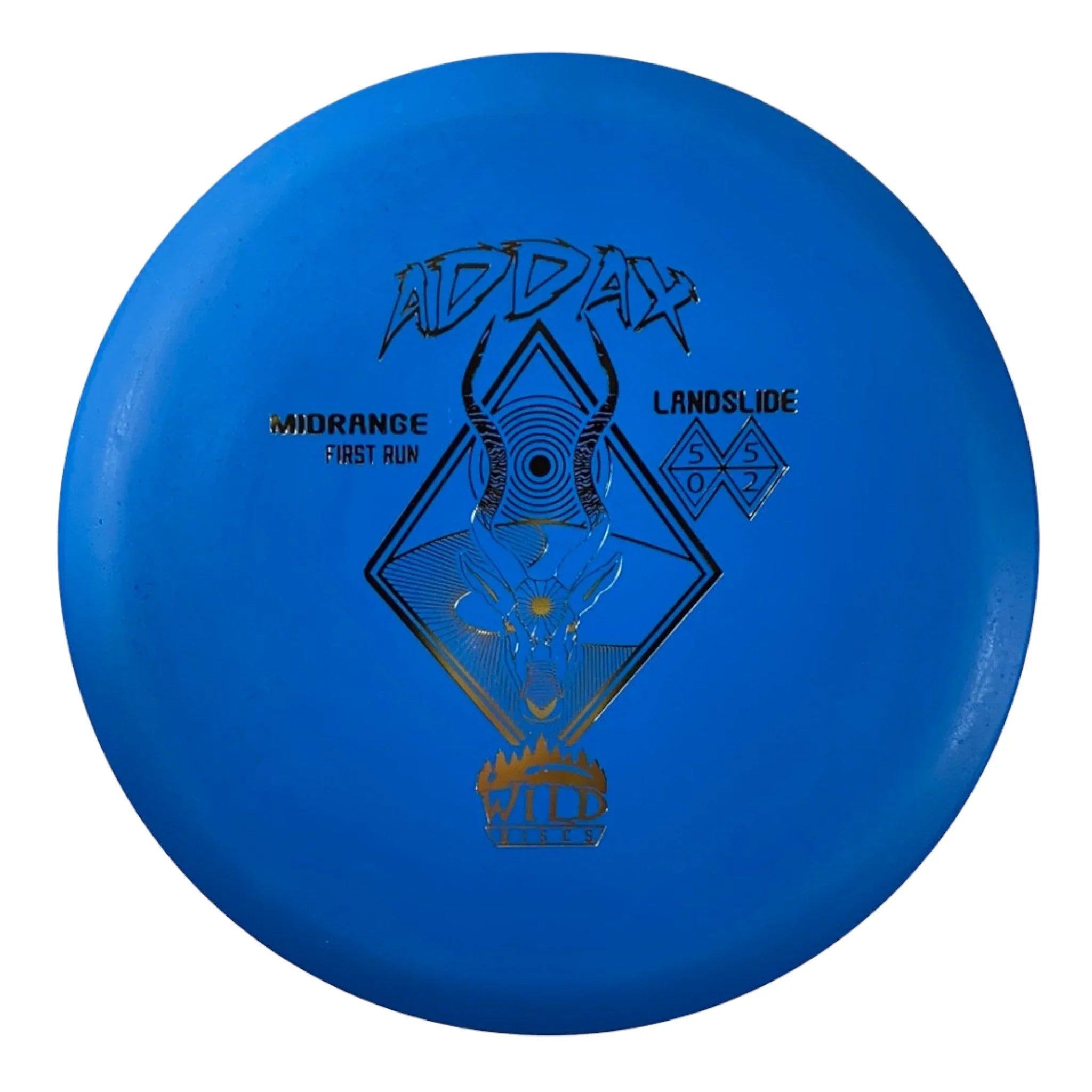 Wild Discs Addax | Landslide | Blue/Gold 176g Disc Golf