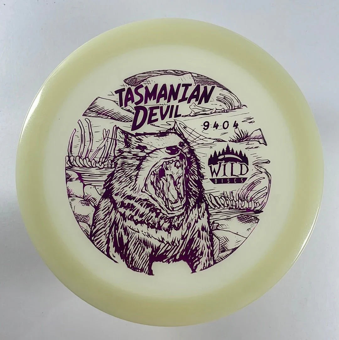 Wild Discs Tasmanian Devil | Nuclear | Glow/Pink 171 - 172g Disc Golf