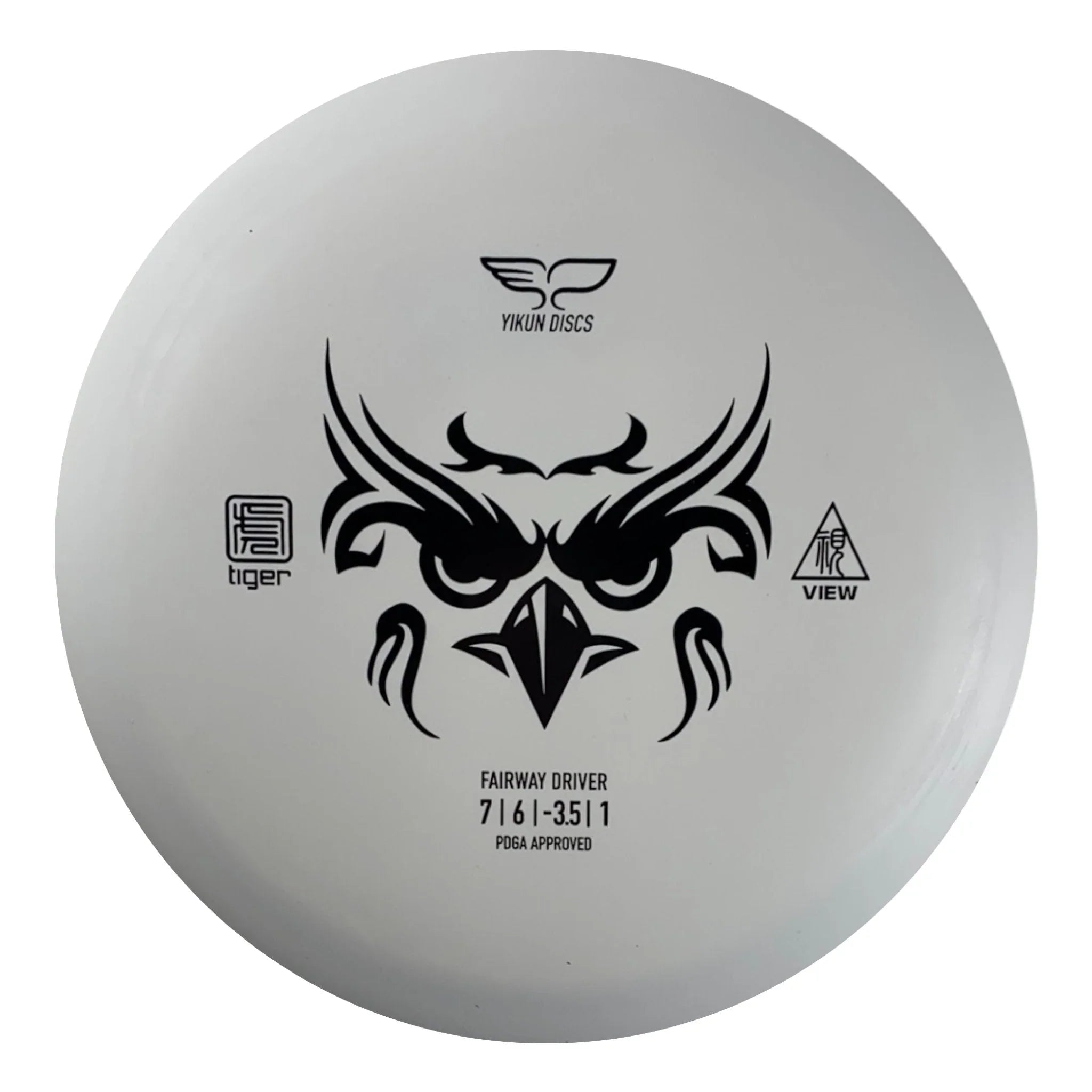 Yikun Discs View | Tiger | White/Black 169 - 173g Disc Golf